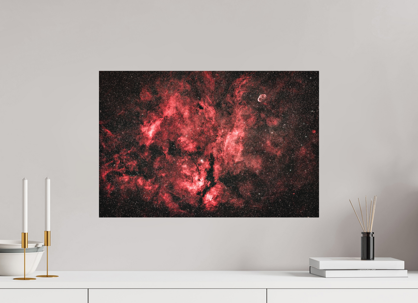 60 x 40 cm, Textured Matte The Heart of Cygnus