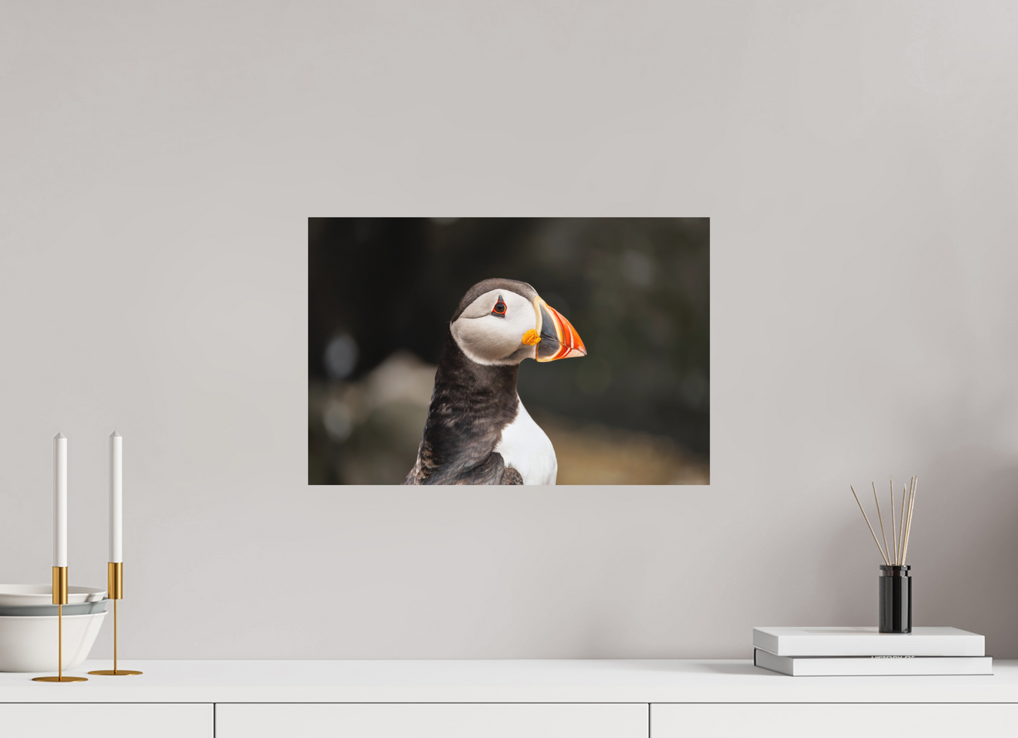 45 x 30 cm, Textured Matte puffin5
