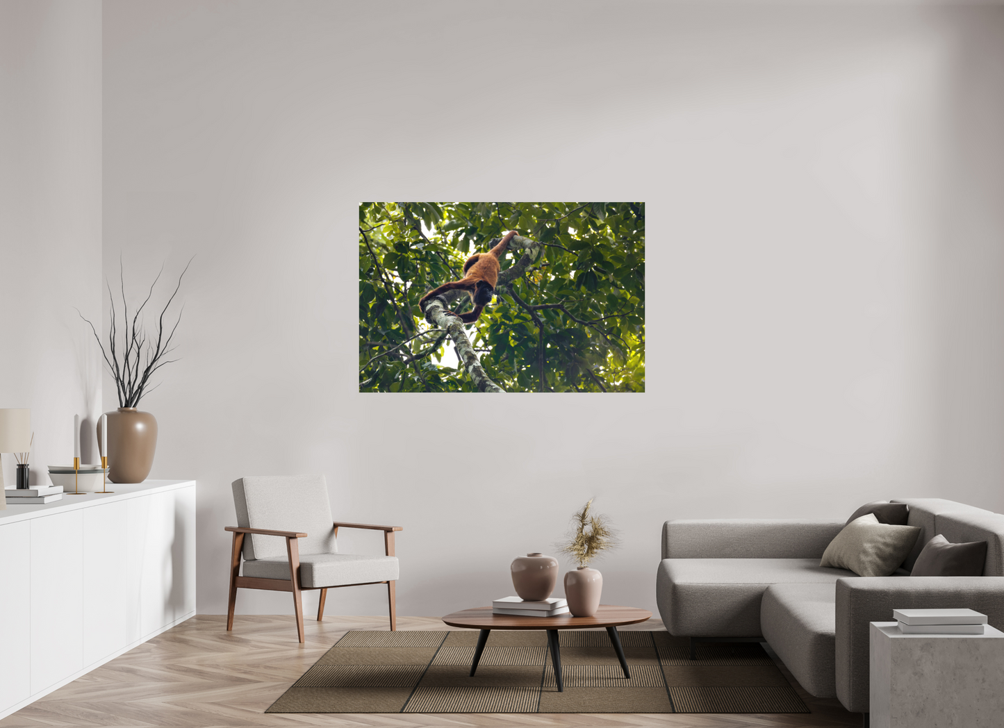 150 x 100 cm, Textured Matte Howler Monkey