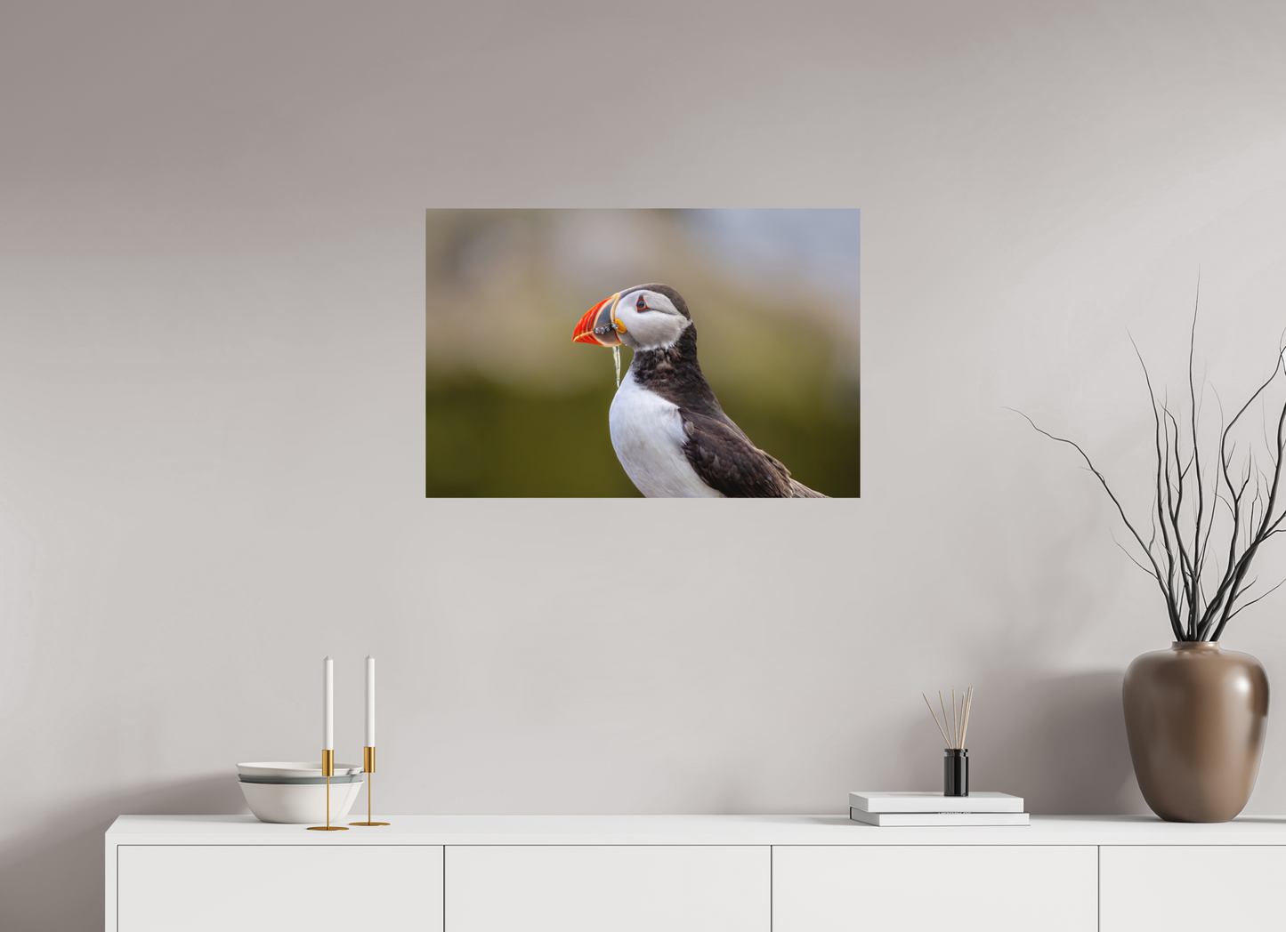 75 x 50 cm, Textured Matte puffin8