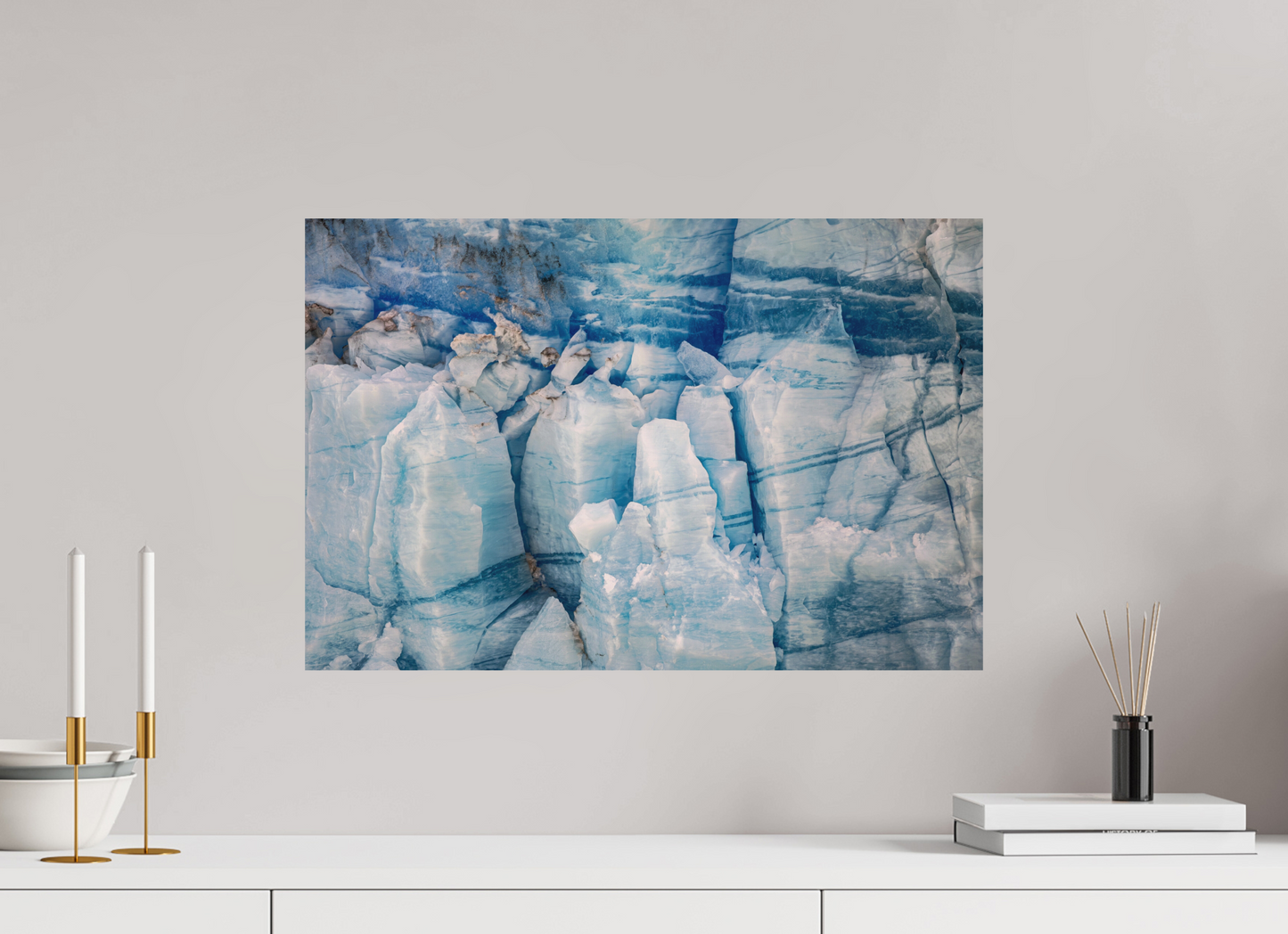 60 x 40 cm, Textured Matte ice