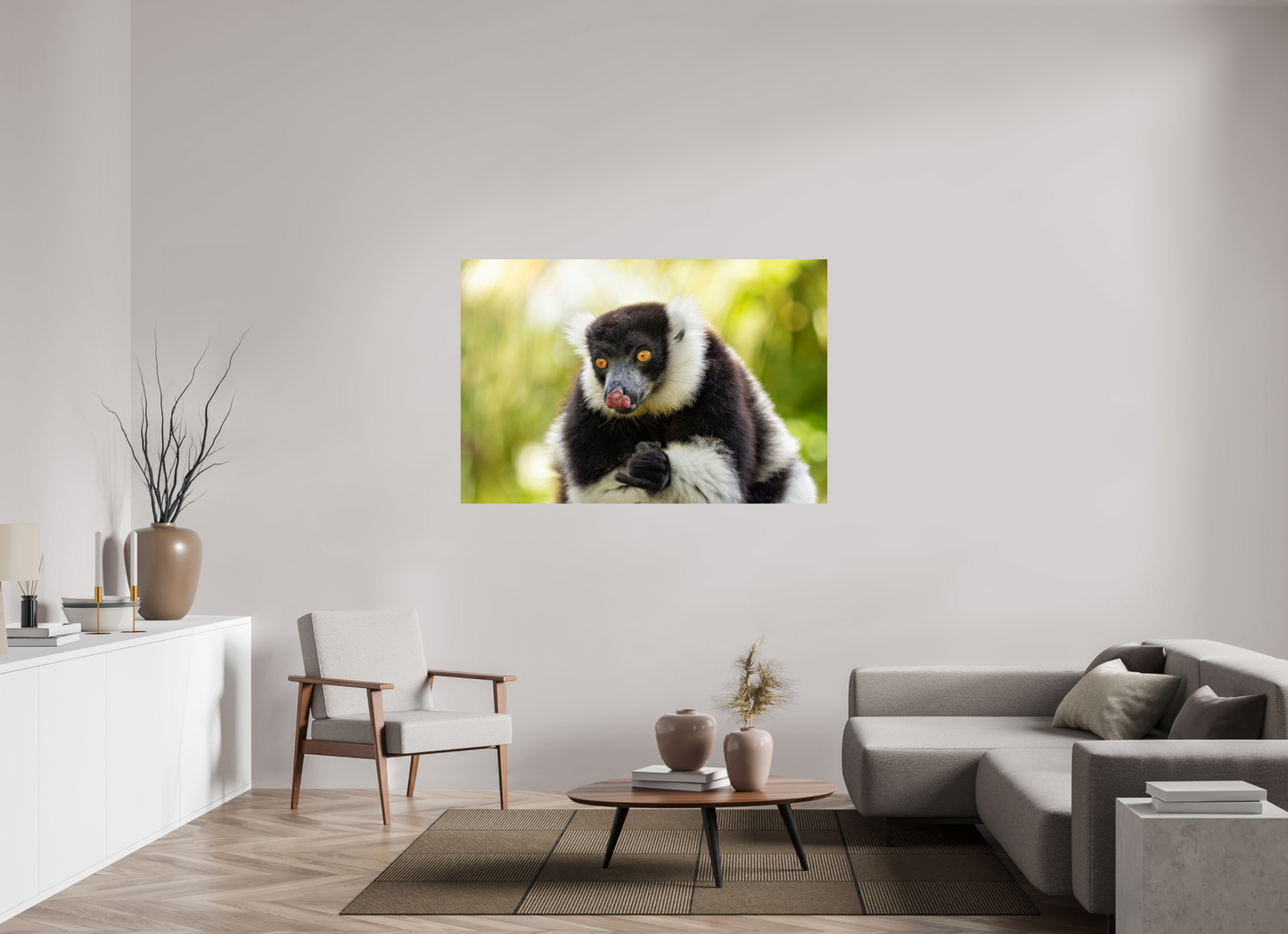 150 x 100 cm, Smooth Glossy lemur