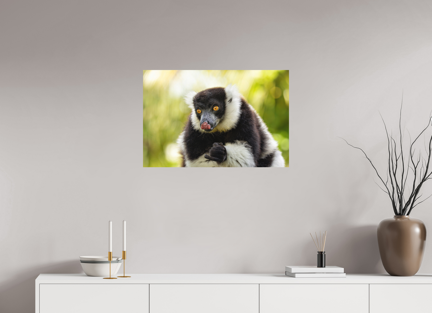 75 x 50 cm, Textured Matte lemur