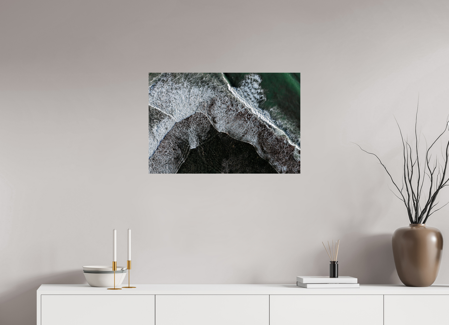 75 x 50 cm, Smooth Glossy Swash