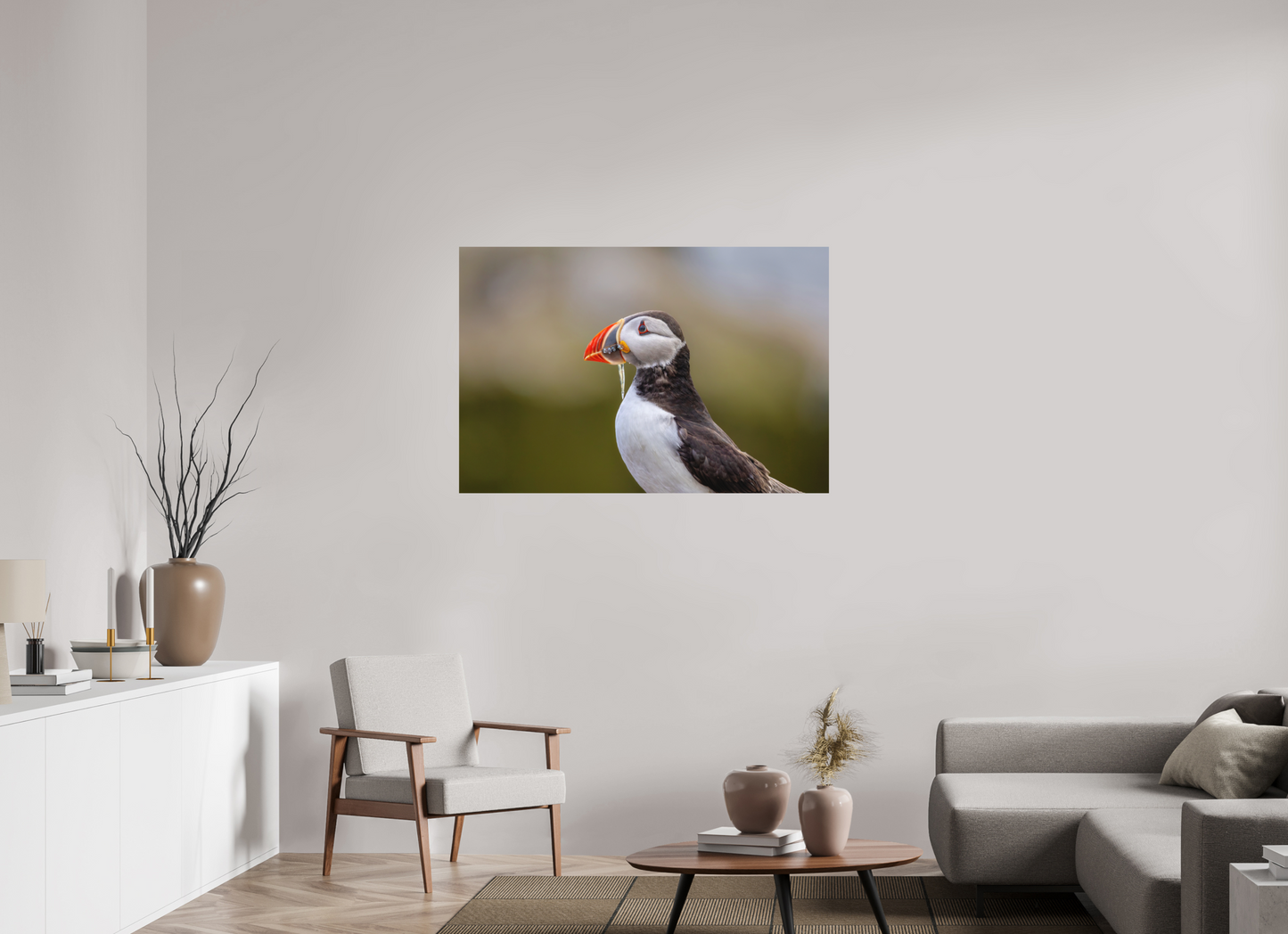 120 x 80 cm, Textured Matte puffin8