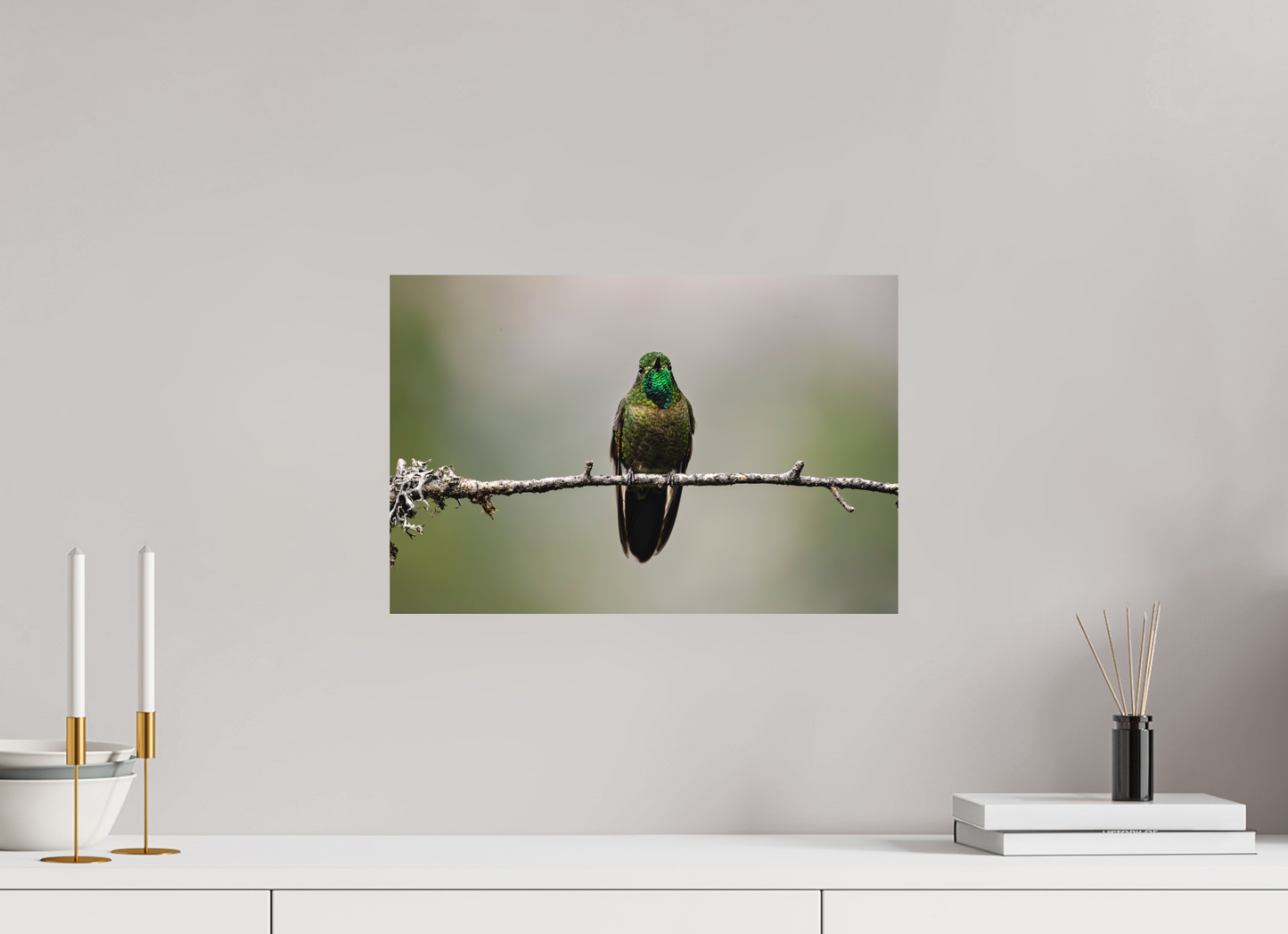 45 x 30 cm, Textured Matte hummingbird9
