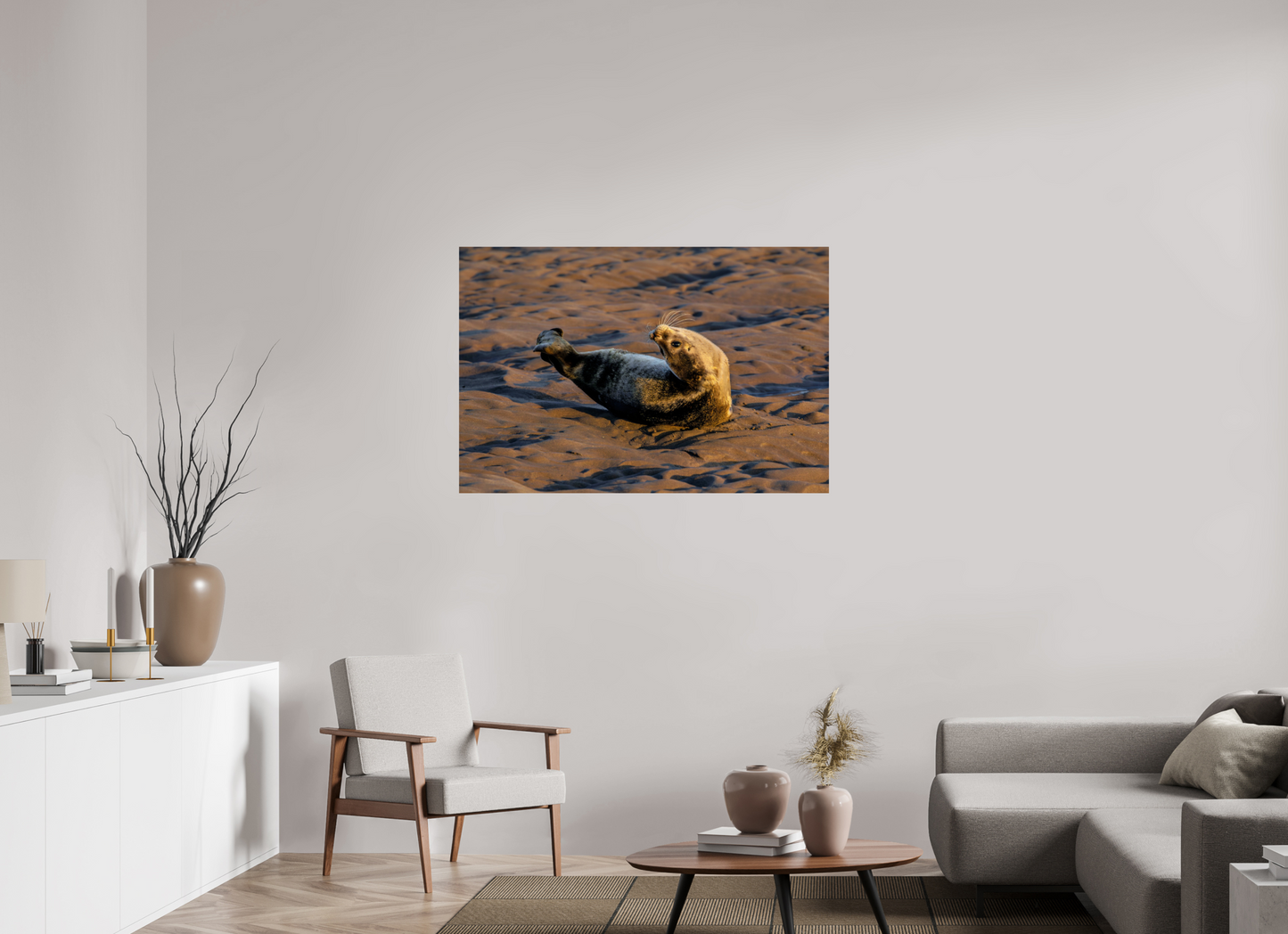 120 x 80 cm, Smooth Glossy young seal
