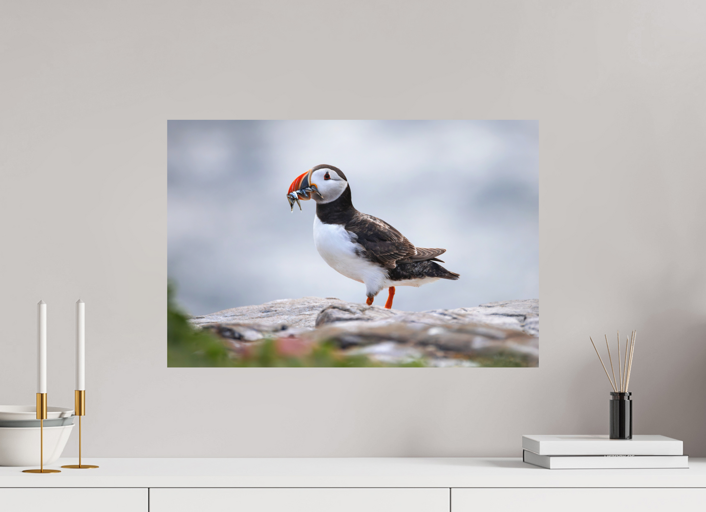 60 x 40 cm, Textured Matte puffin7