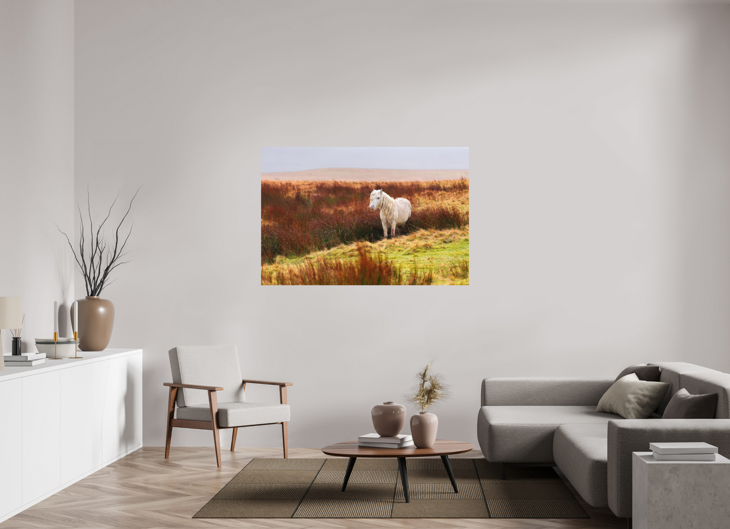 150 x 100 cm, Textured Matte Horse