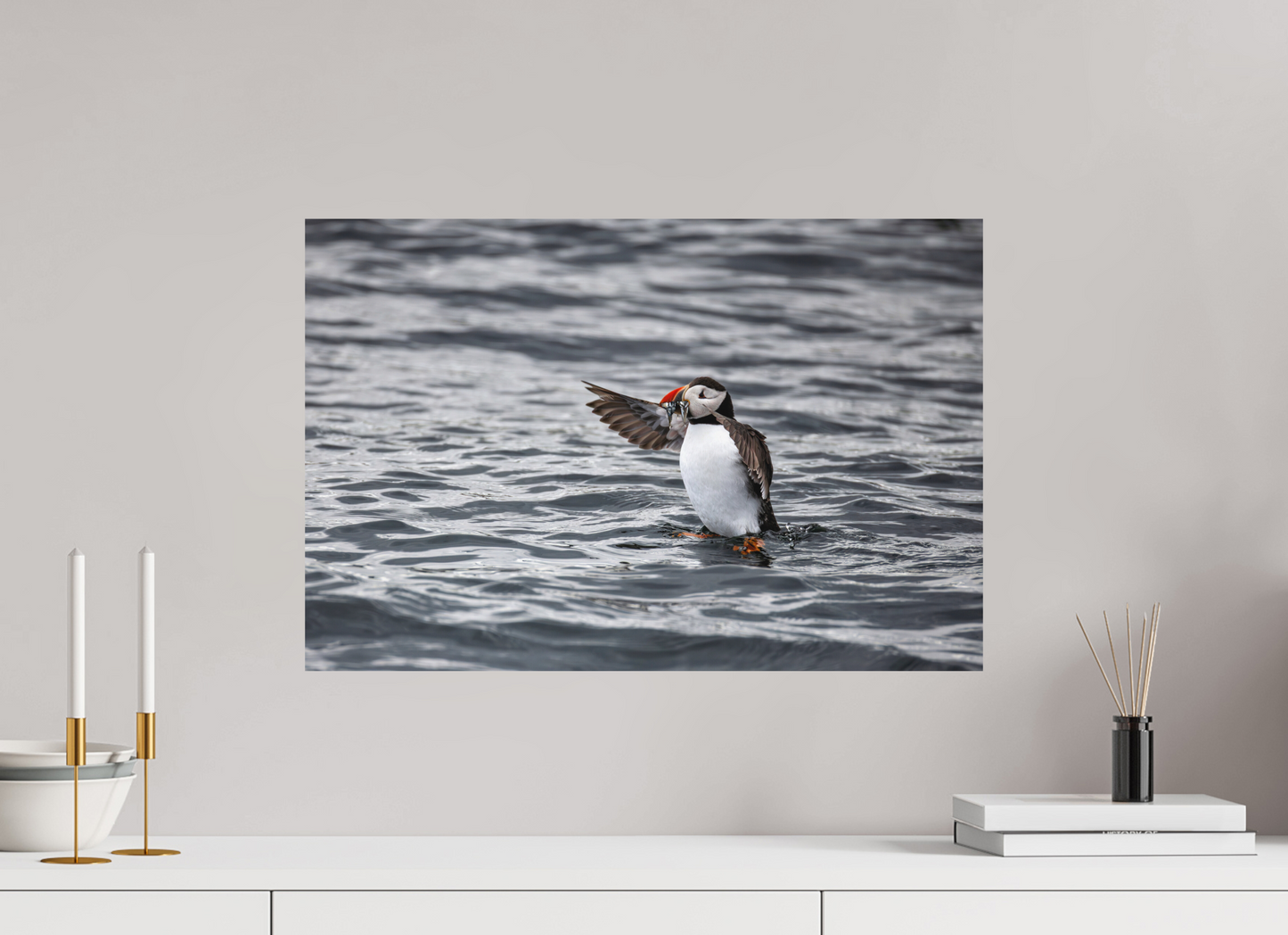 60 x 40 cm, Textured Matte Puffin3