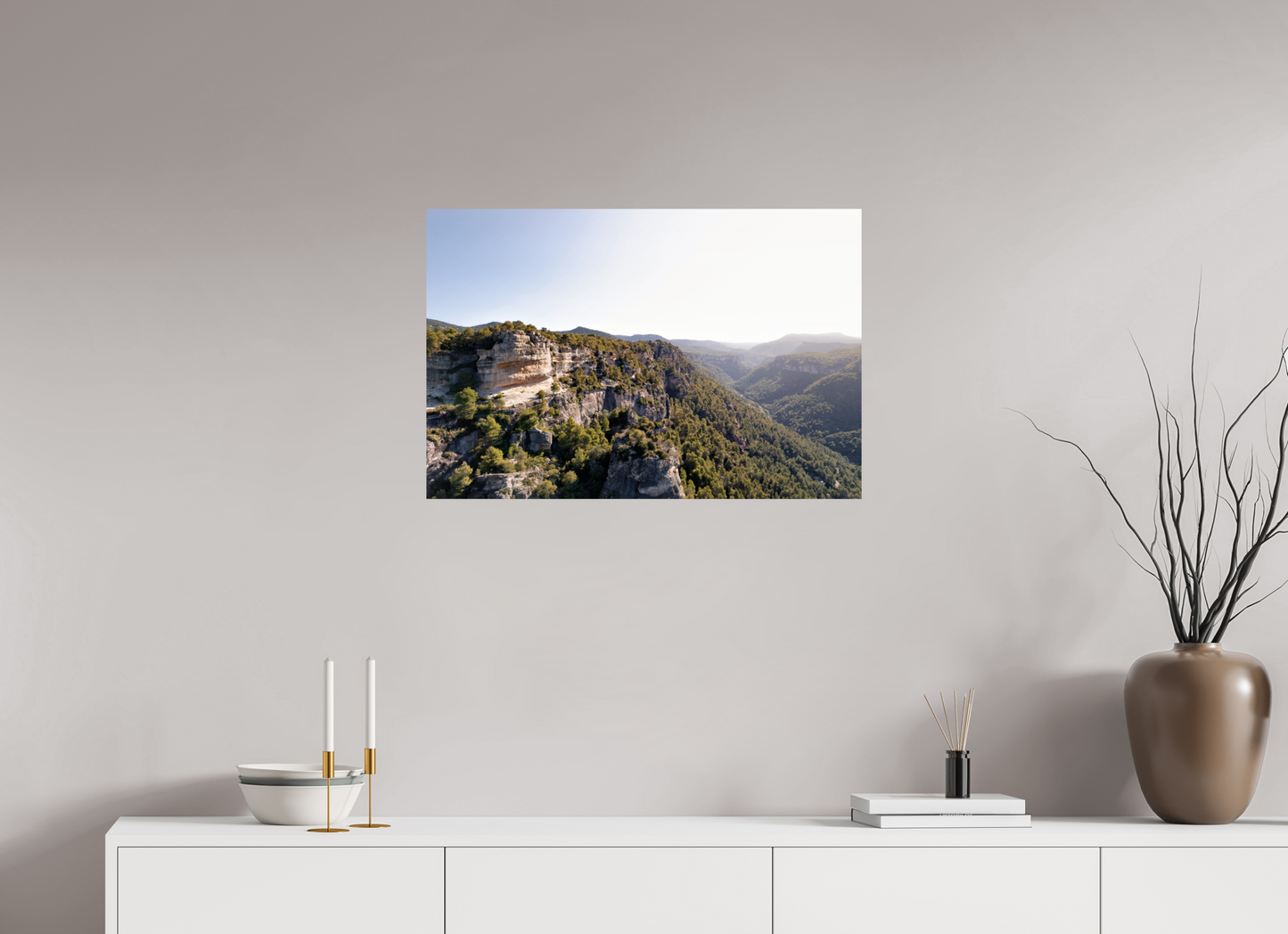 75 x 50 cm, Smooth Glossy The Mountain Path