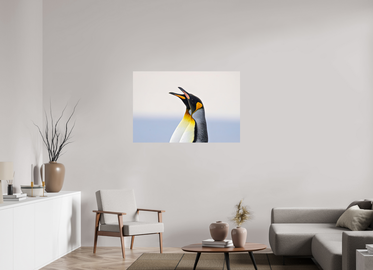 120 x 80 cm, Smooth Glossy Blue and Gold