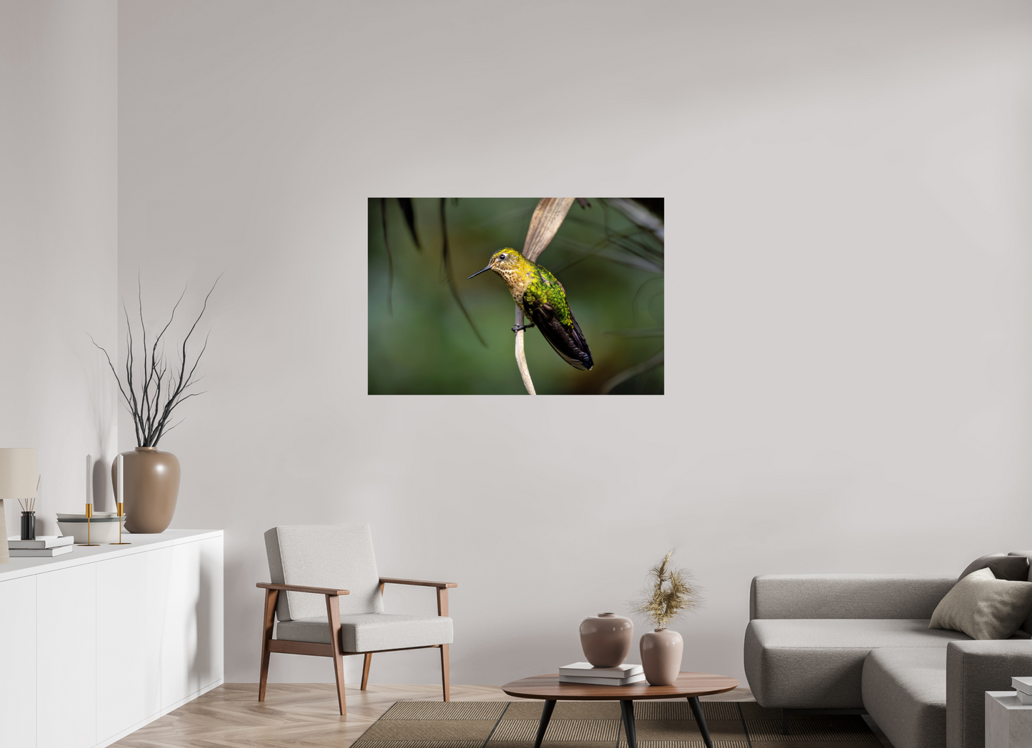 120 x 80 cm, Smooth Glossy hummingbird 3