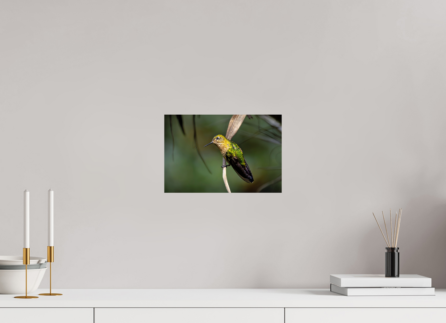 30 x 20 cm, Smooth Glossy hummingbird 3