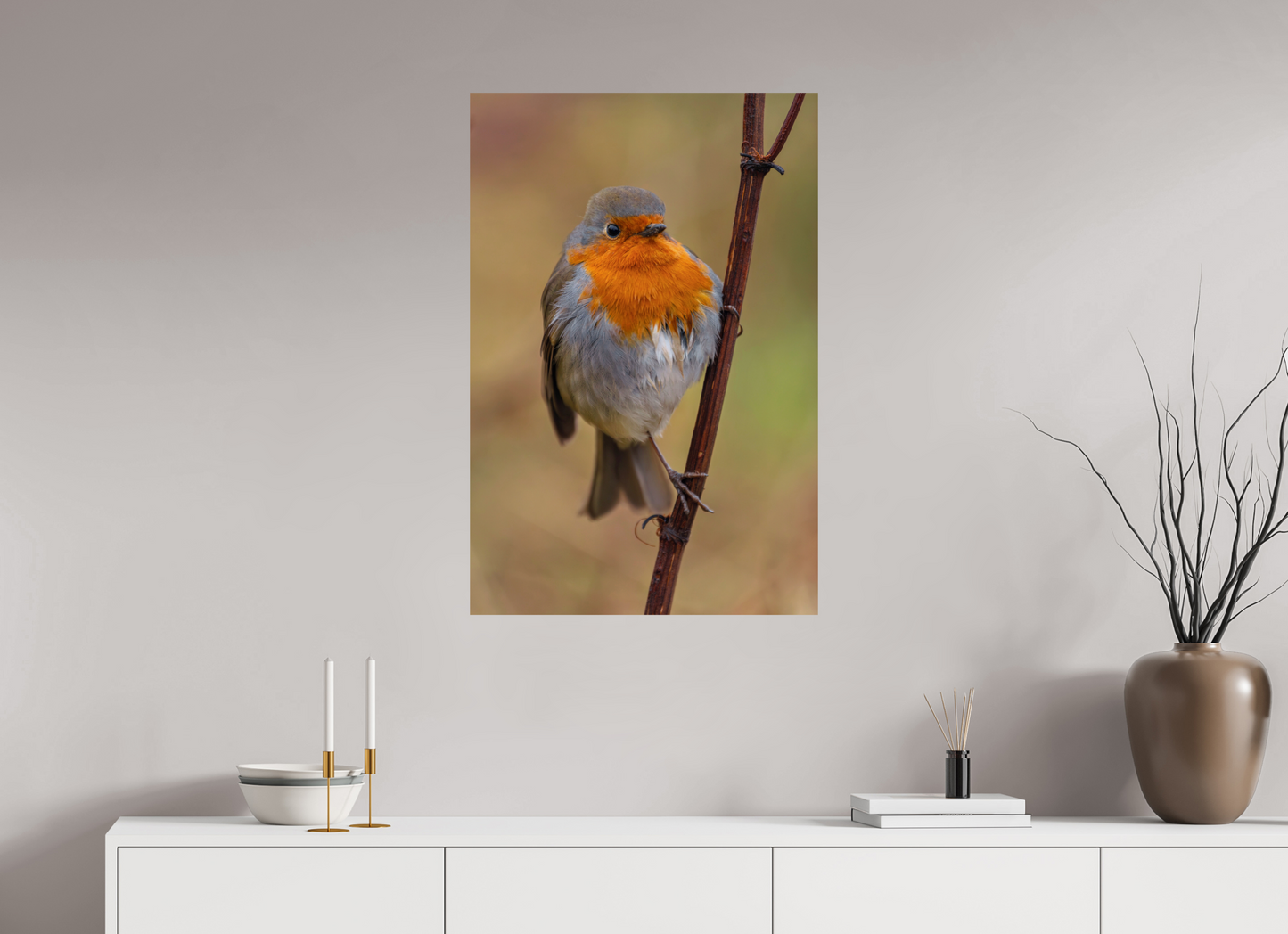 60 x 90 cm, Smooth Glossy Robin
