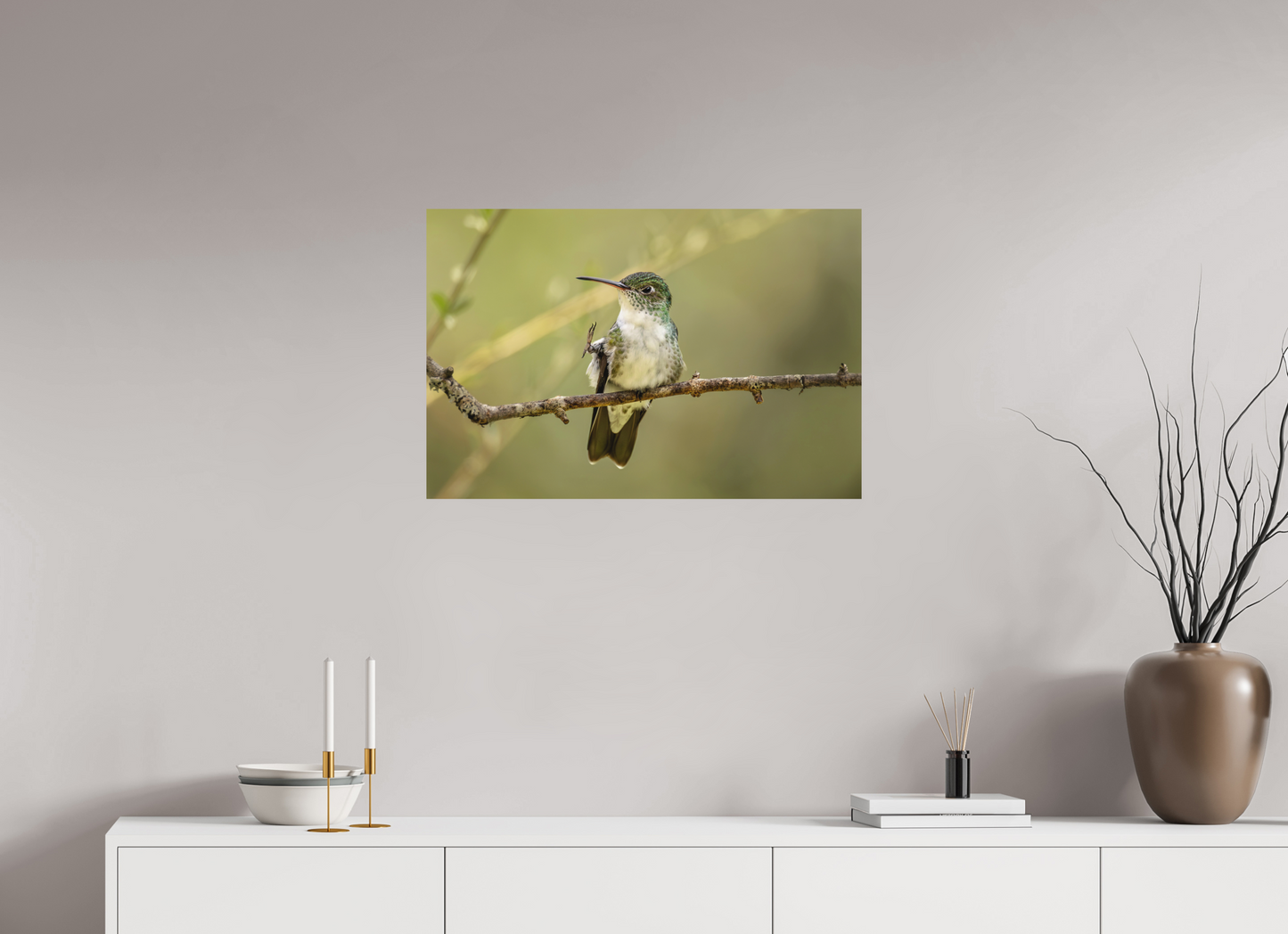 75 x 50 cm, Textured Matte hummingbird14