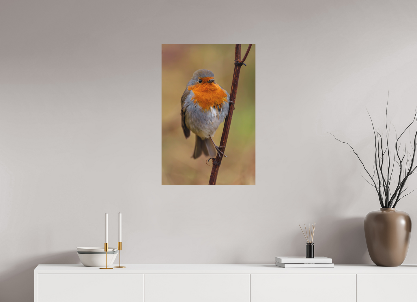 50 x 75 cm, Textured Matte Robin