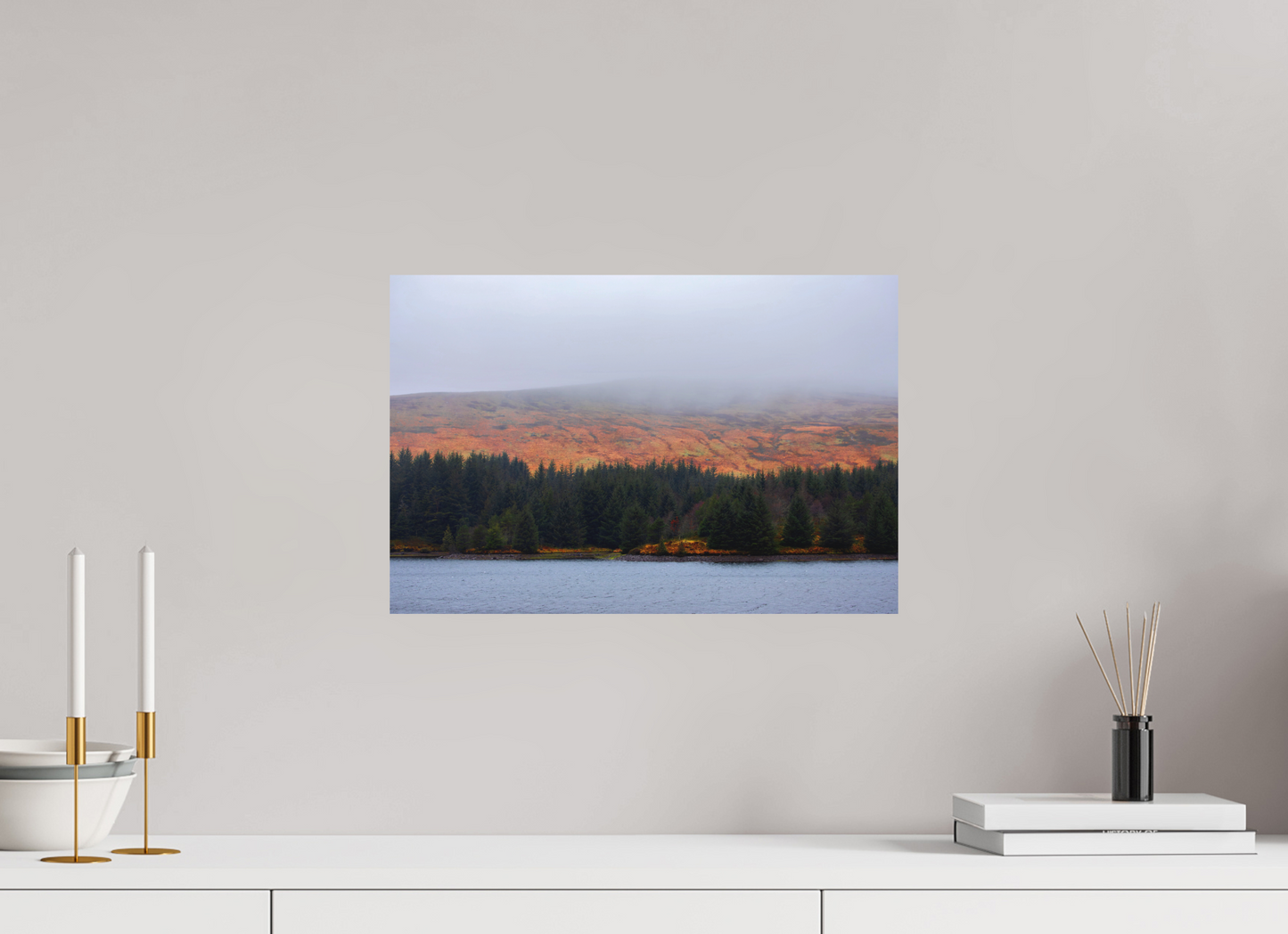 45 x 30 cm, Textured Matte Welsh Forest