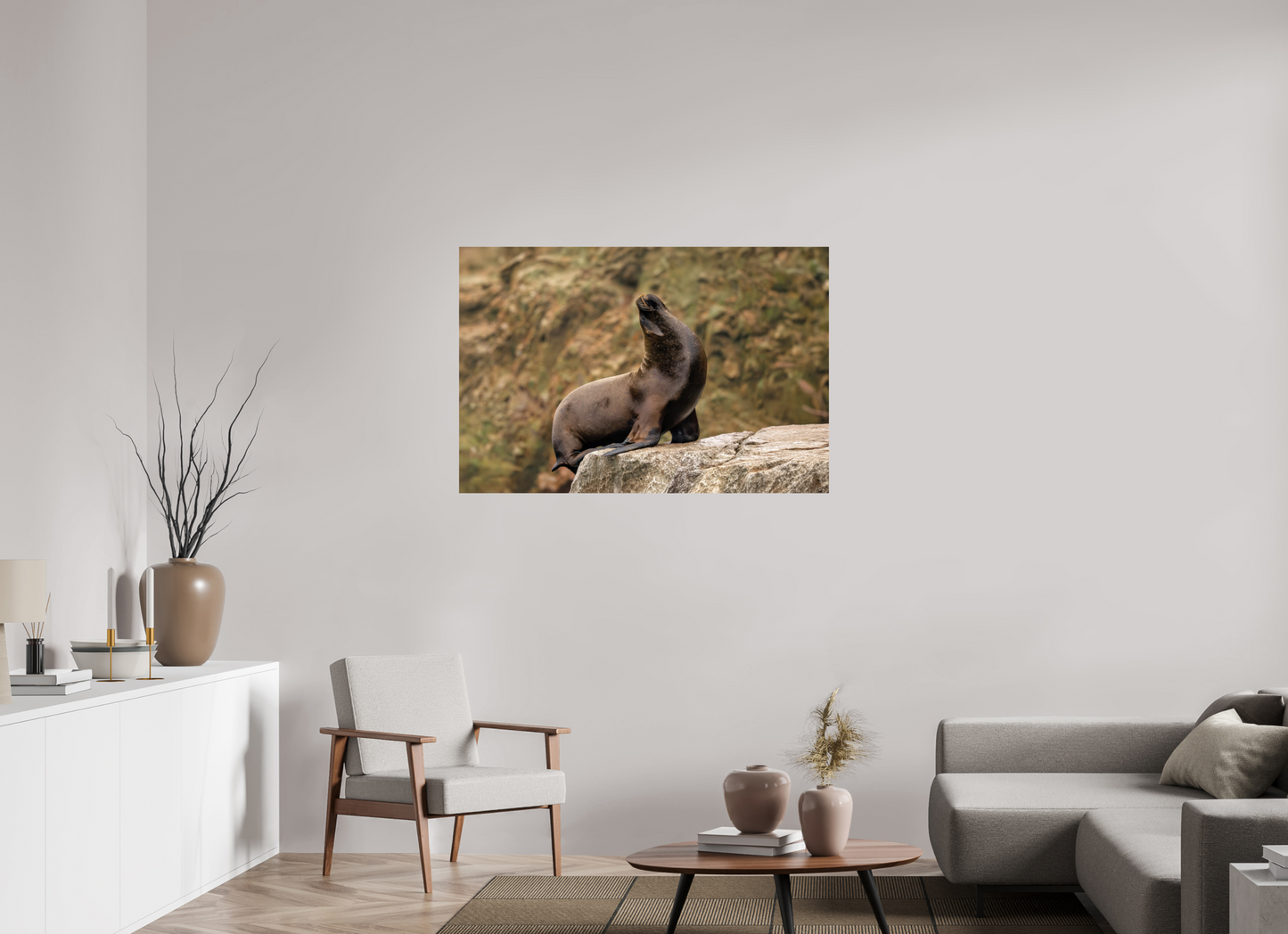 120 x 80 cm, Smooth Glossy sea lion 2