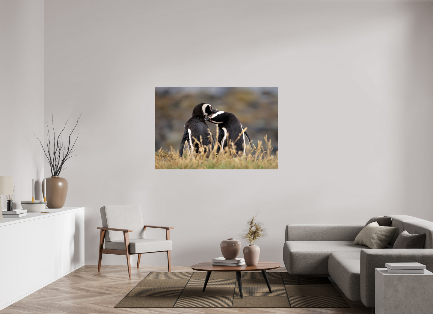 150 x 100 cm, Smooth Glossy Billing Penguins