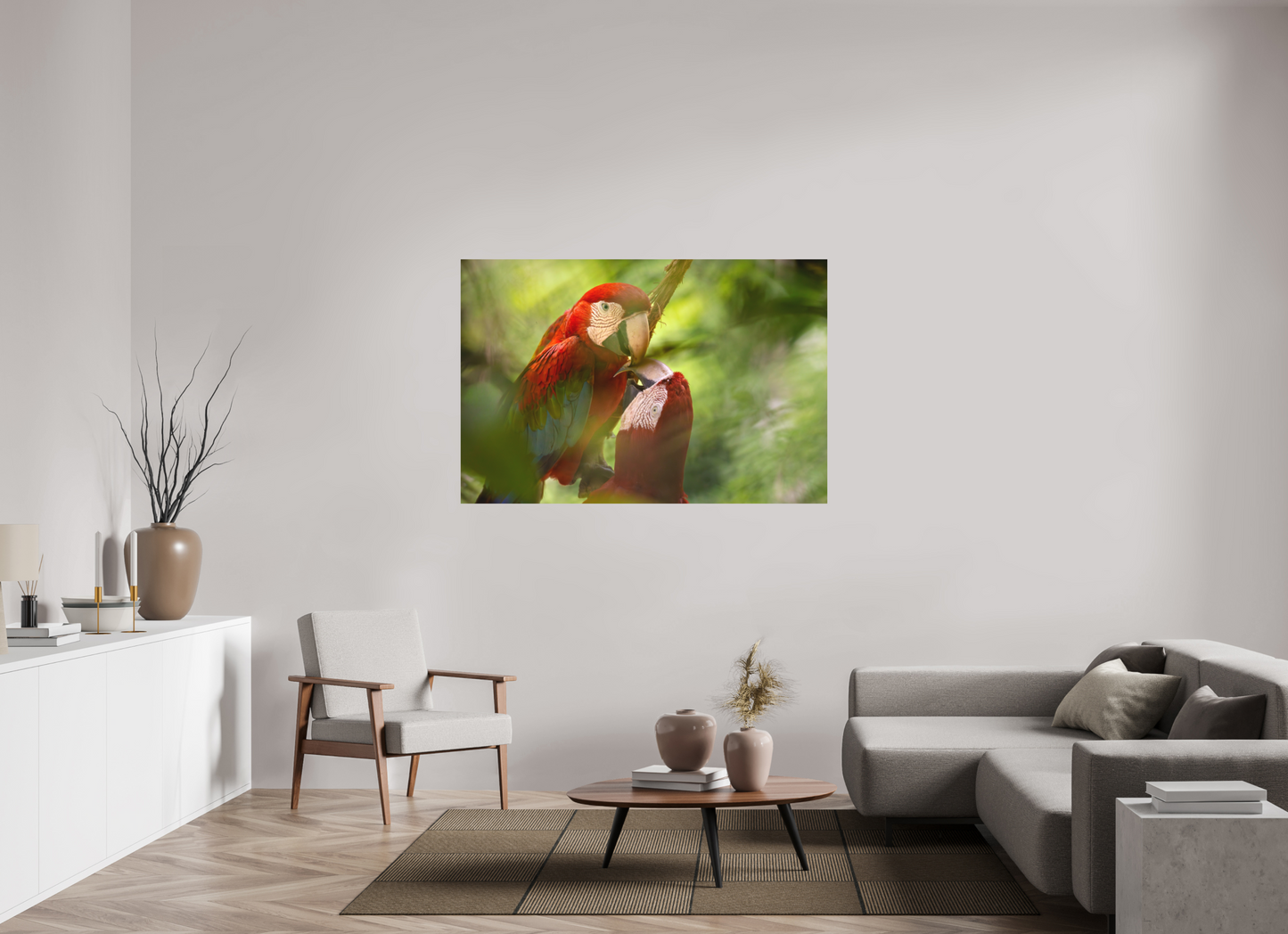 150 x 100 cm, Textured Matte Macaw