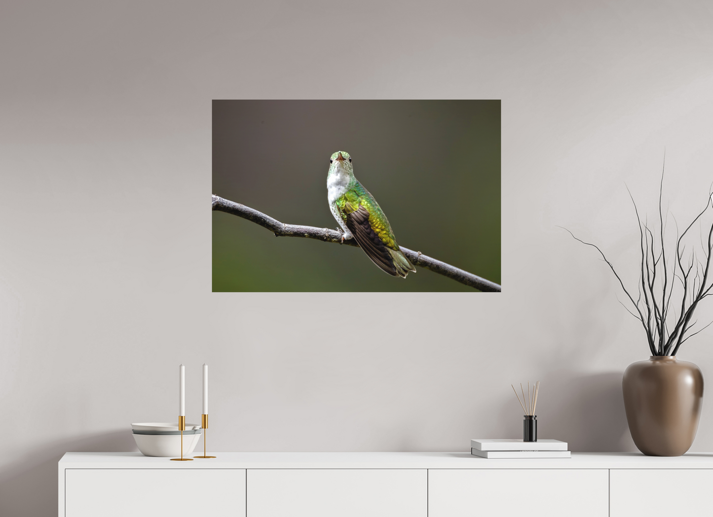 90 x 60 cm, Textured Matte hummingbird 4