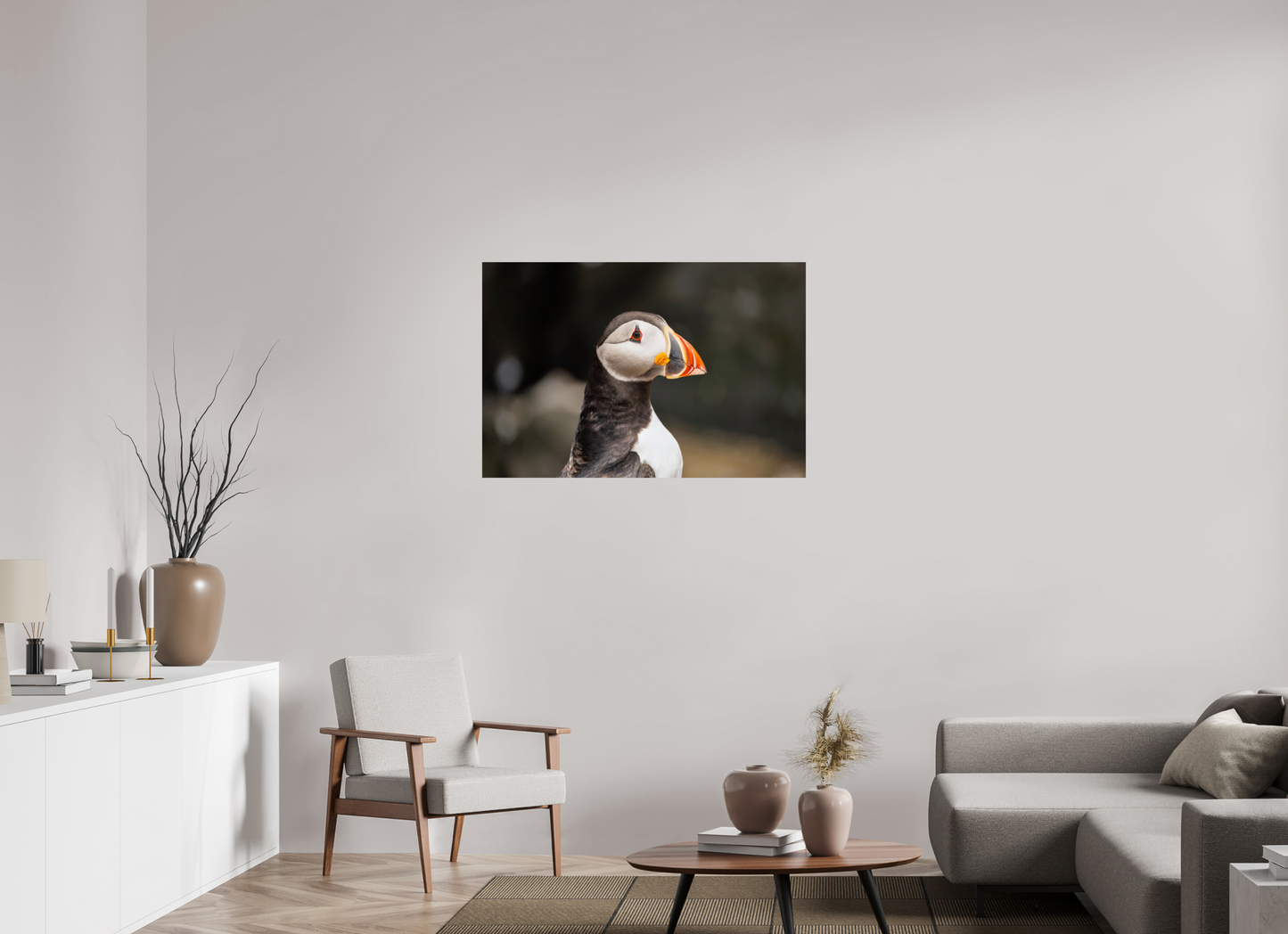 105 x 70 cm, Smooth Glossy puffin5