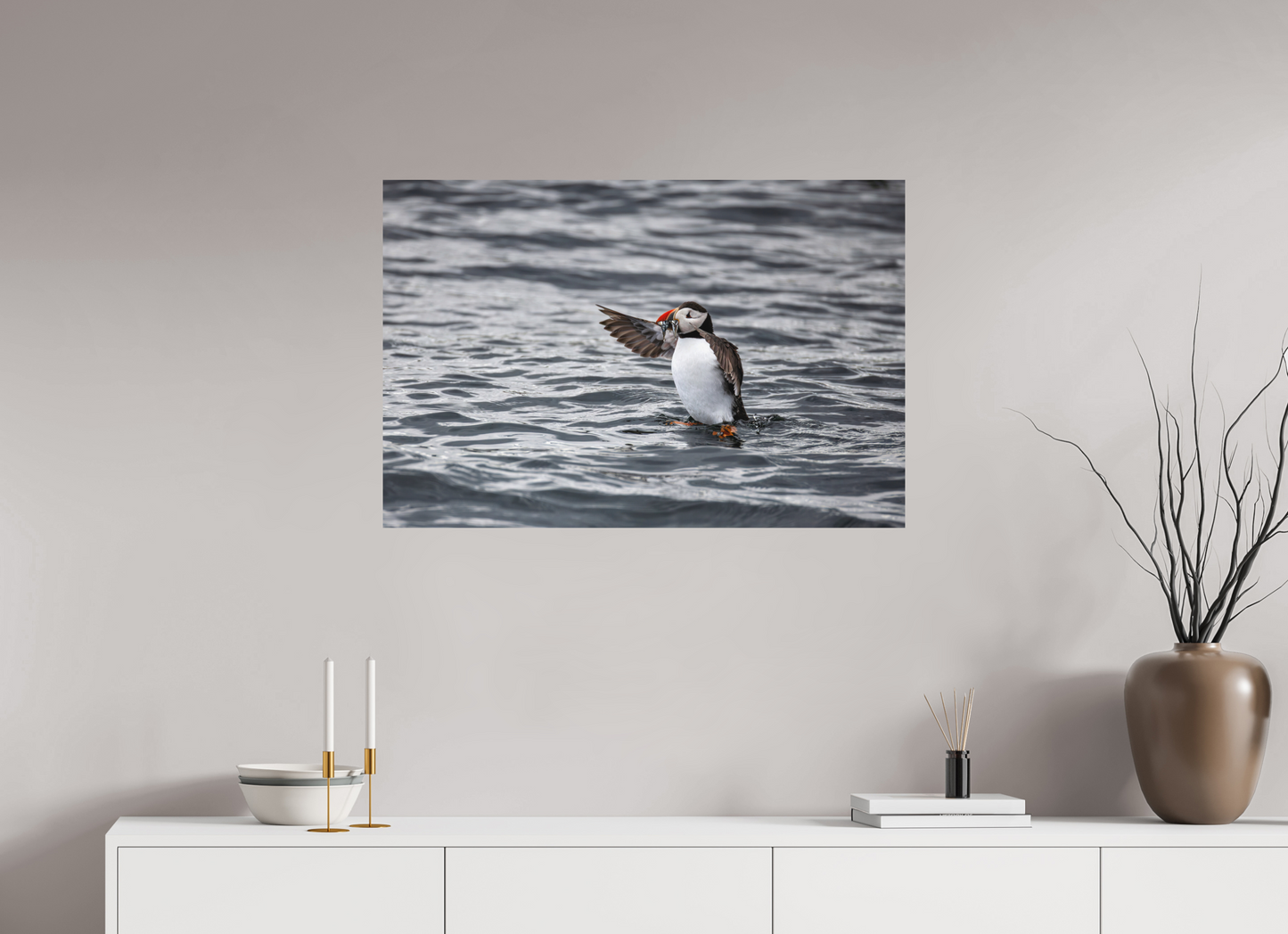 90 x 60 cm, Textured Matte Puffin3