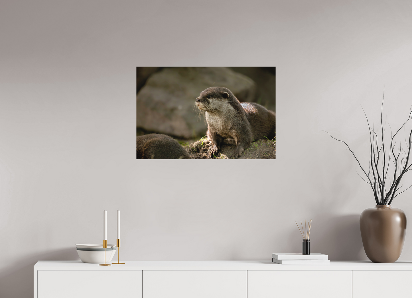 75 x 50 cm, Textured Matte otter.
