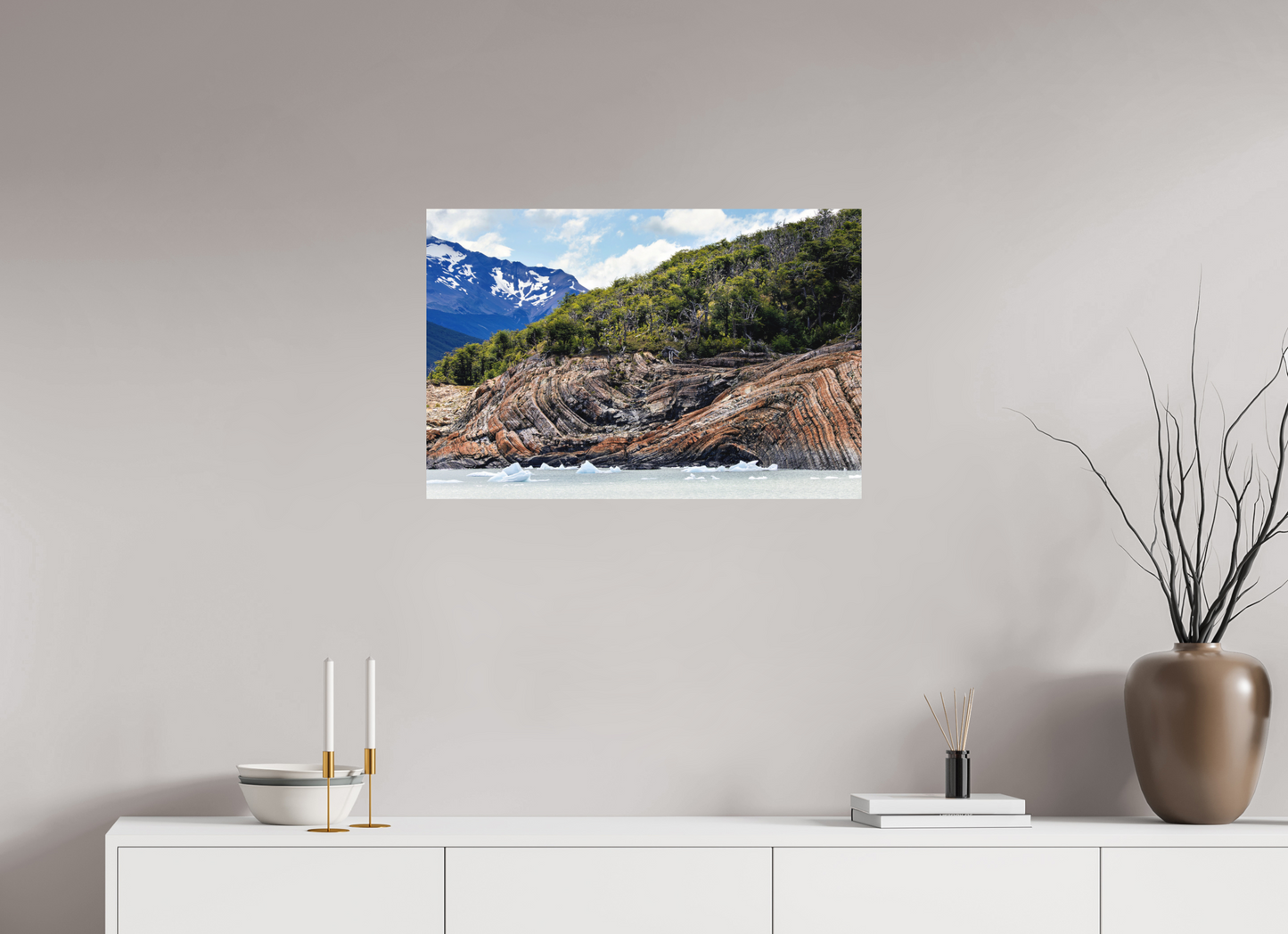 75 x 50 cm, Textured Matte Curvy Shore