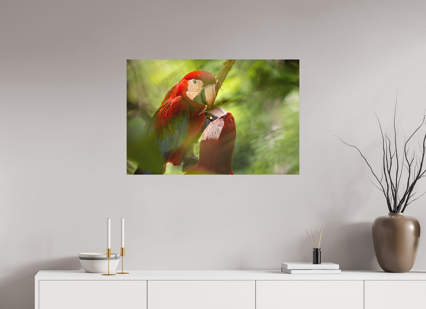 90 x 60 cm, Textured Matte Macaw