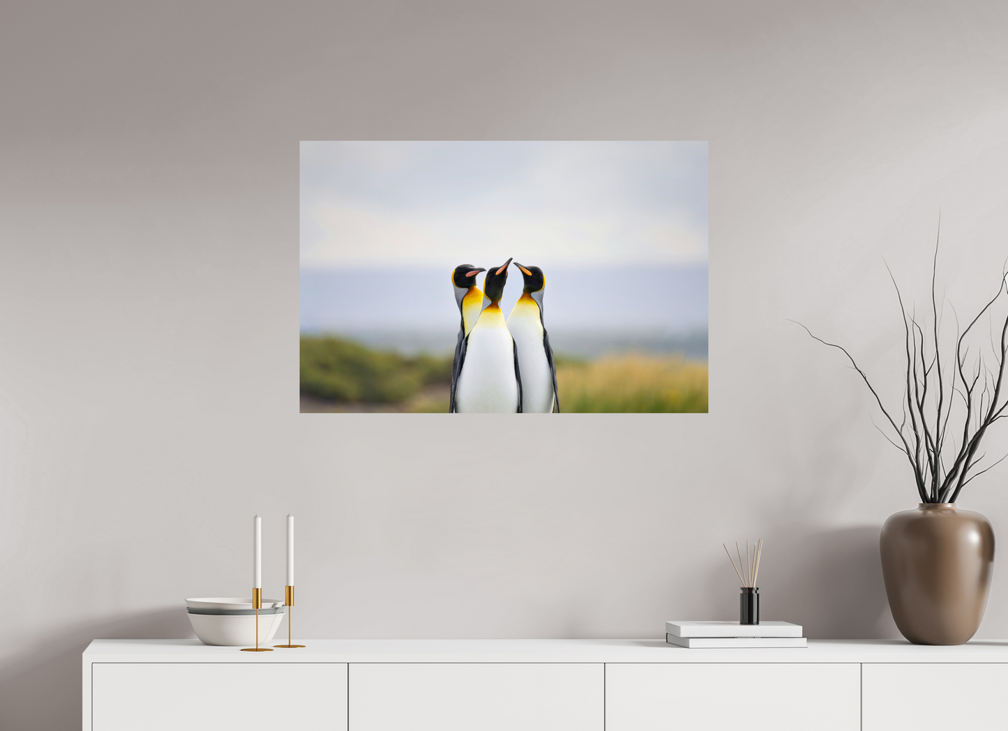 90 x 60 cm, Smooth Glossy Between Ocean and Land