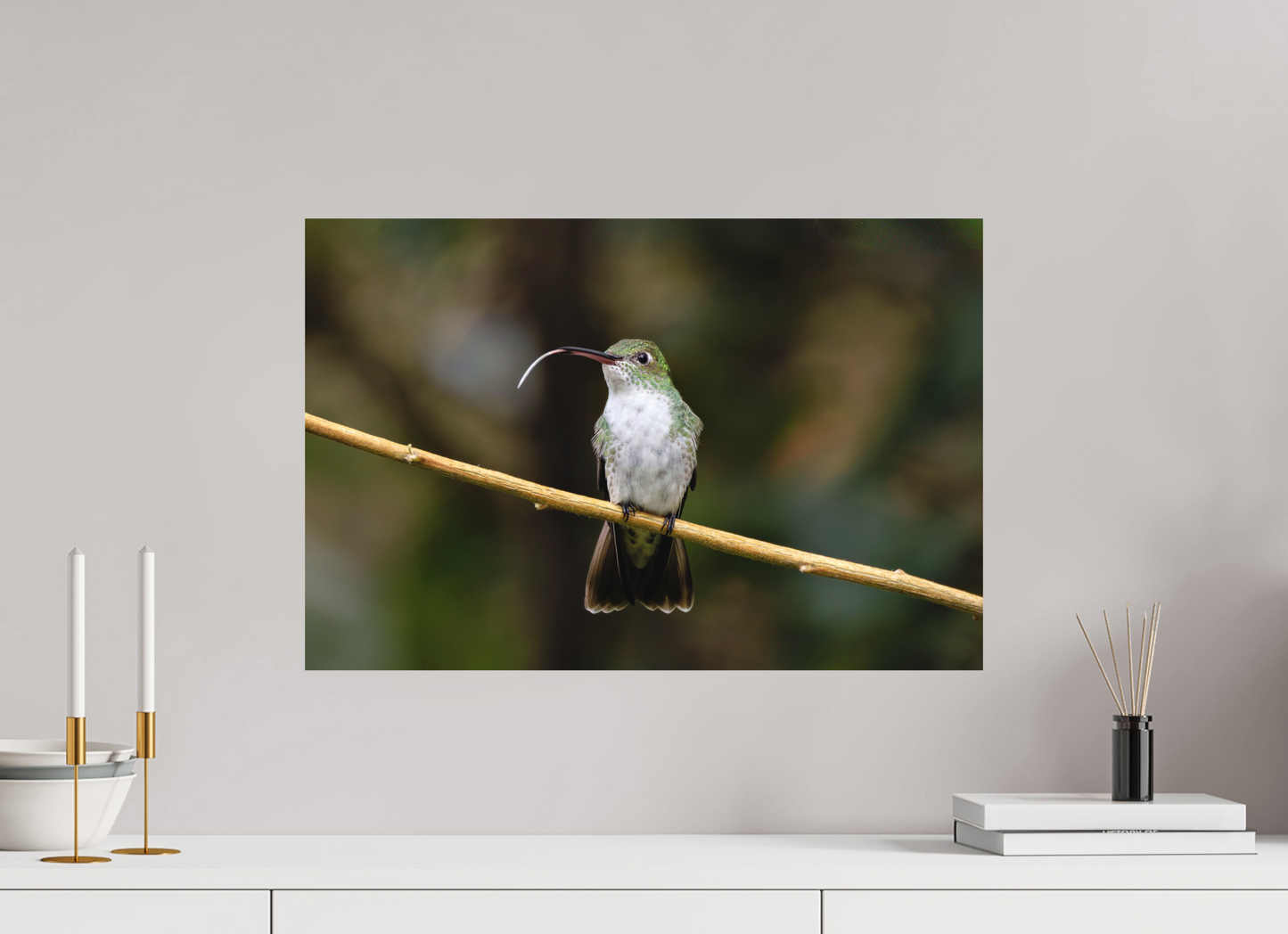 60 x 40 cm, Textured Matte hummingbird12