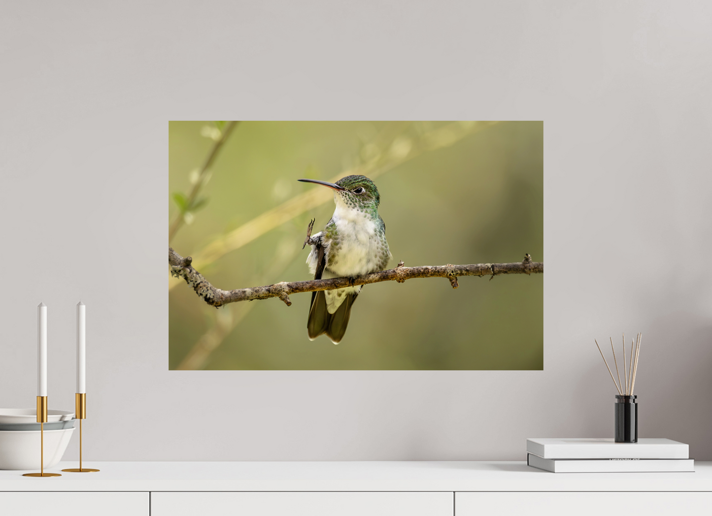 60 x 40 cm, Smooth Glossy hummingbird14