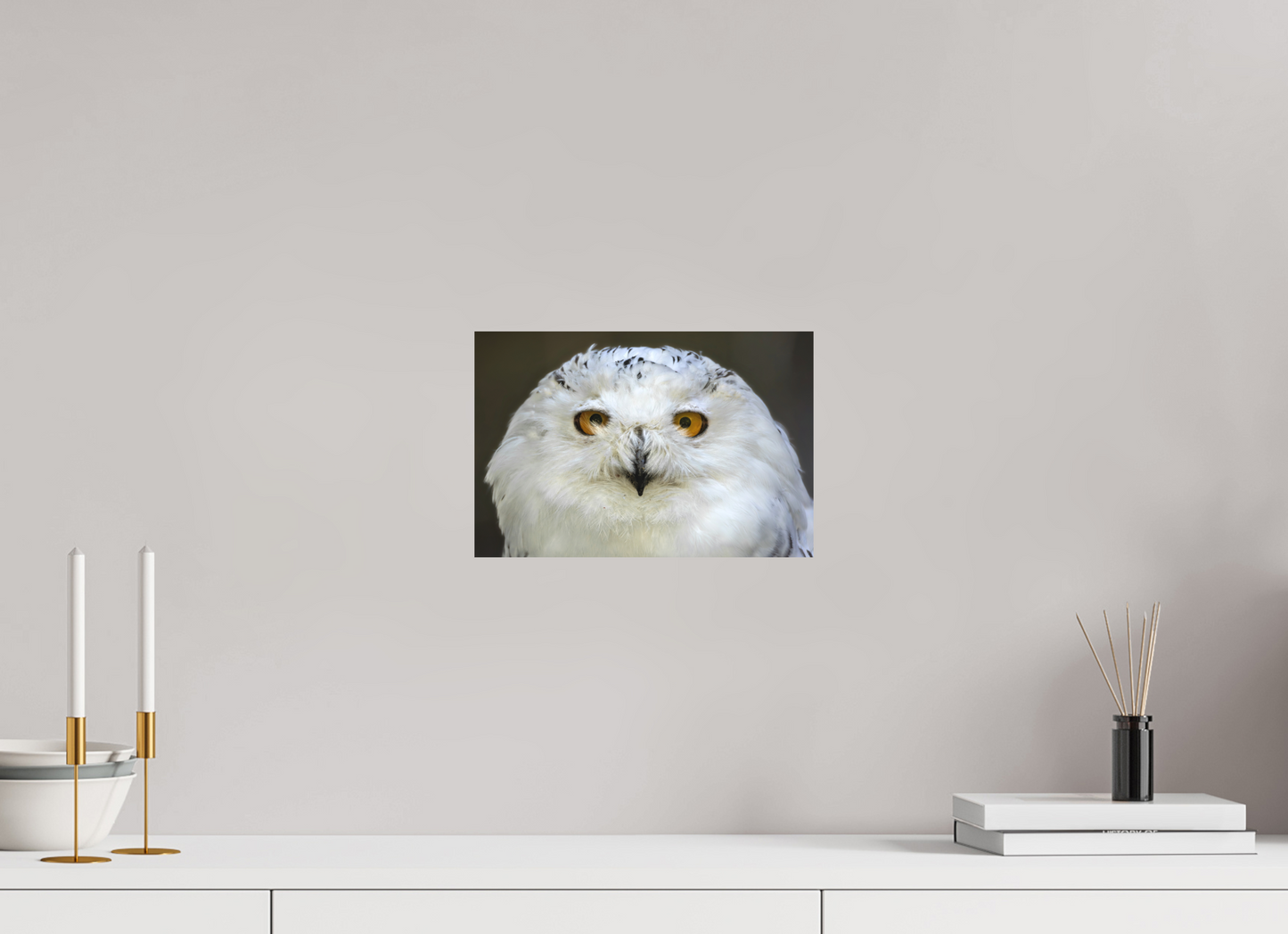 30 x 20 cm, Textured Matte snowy owl
