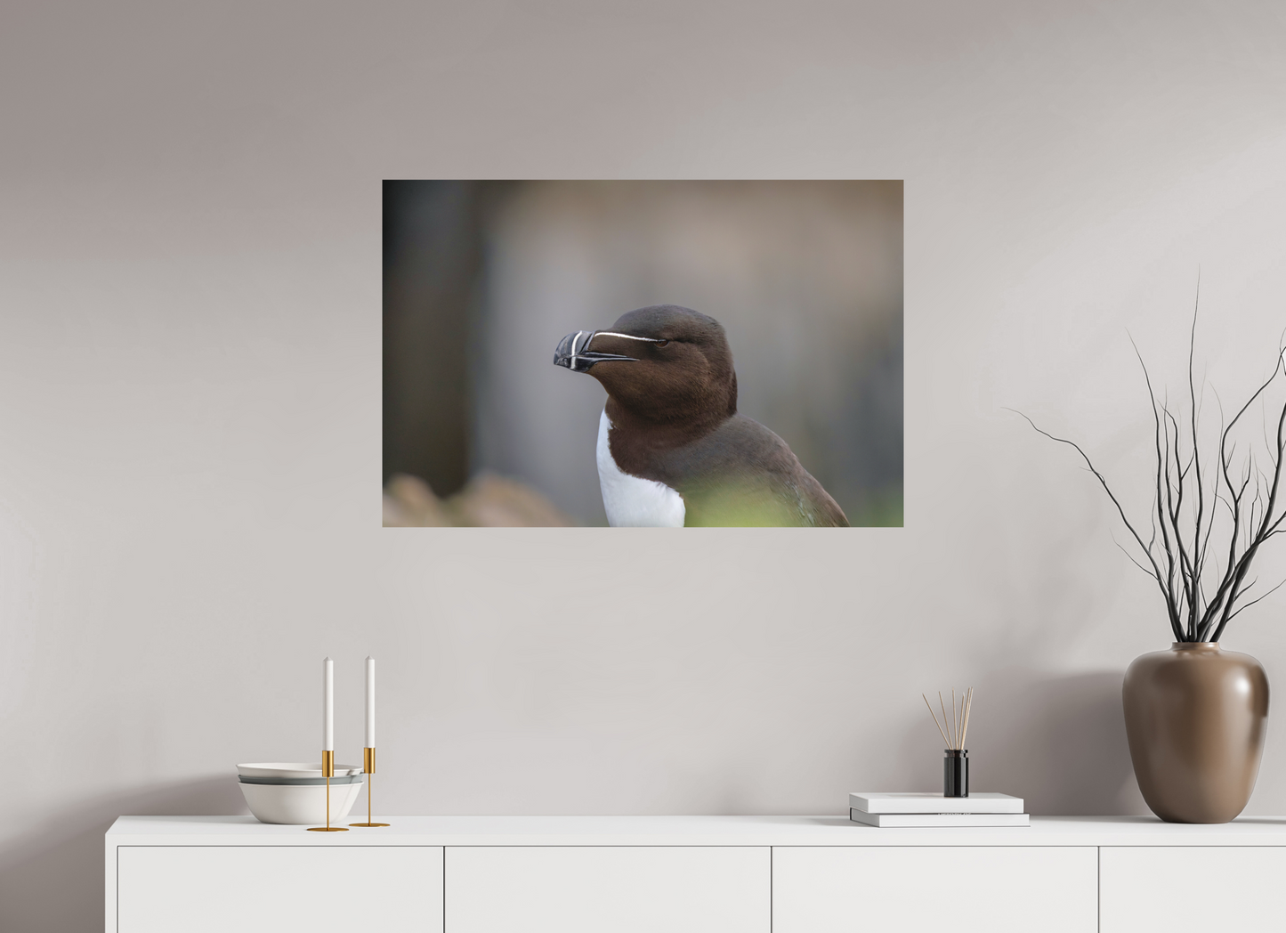 90 x 60 cm, Textured Matte Razorbill