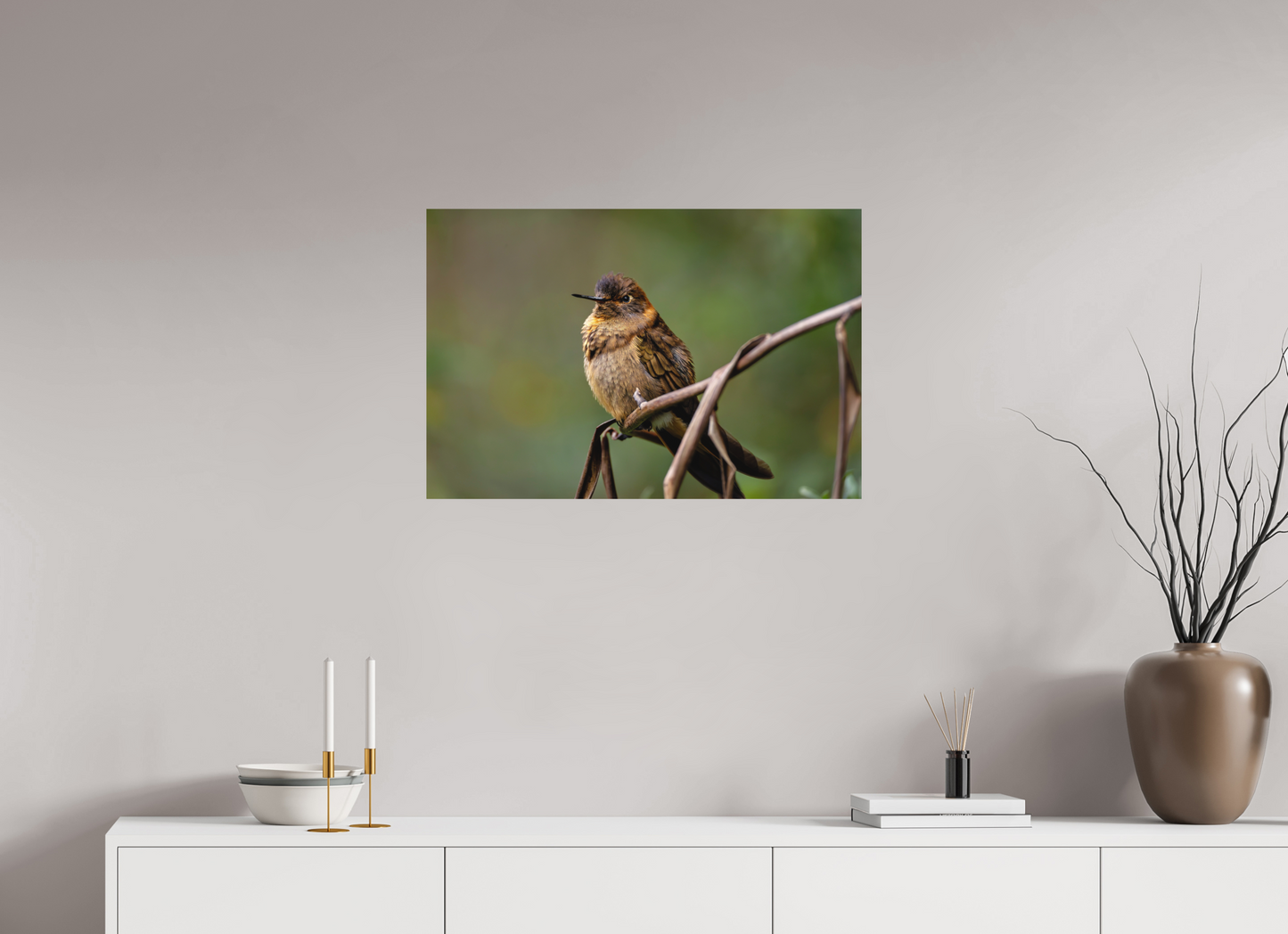 75 x 50 cm, Textured Matte hummingbird10