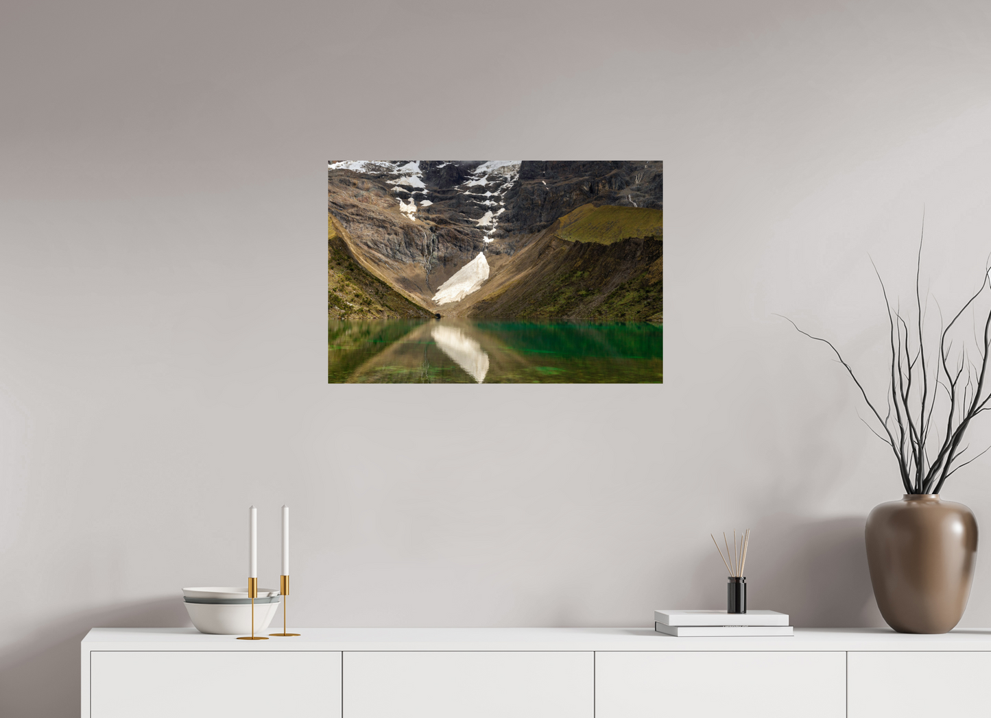 75 x 50 cm, Smooth Glossy Laguna Humantay