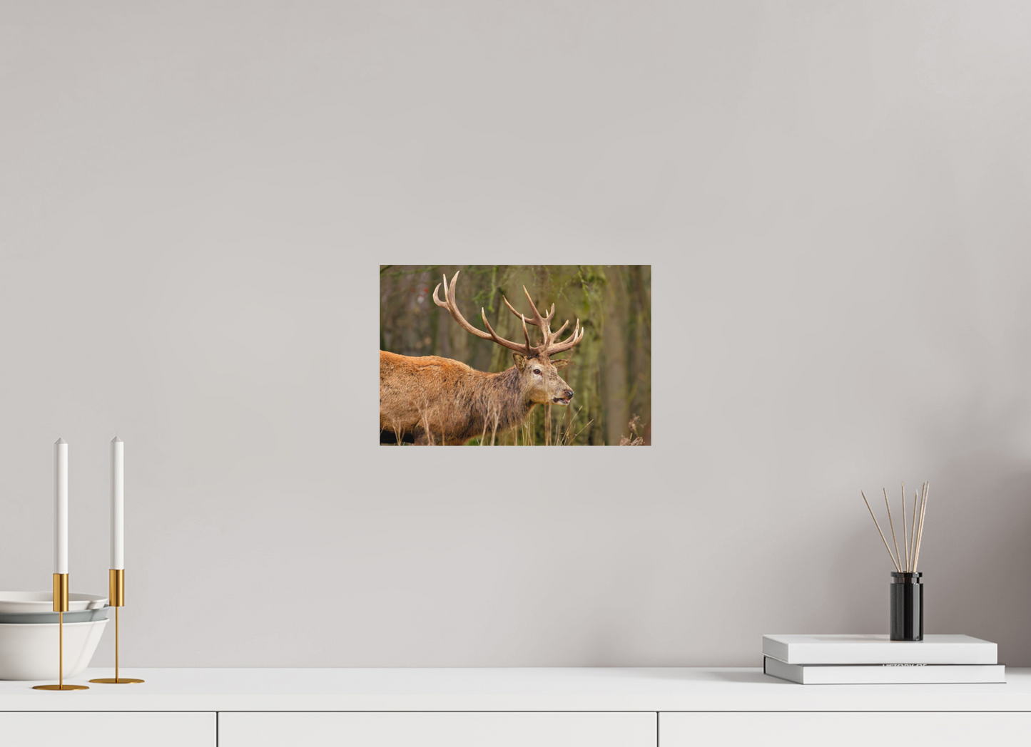 30 x 20 cm, Textured Matte Deer