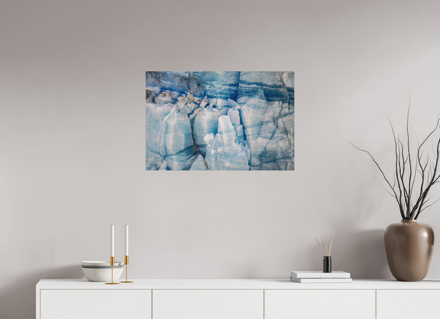75 x 50 cm, Textured Matte ice