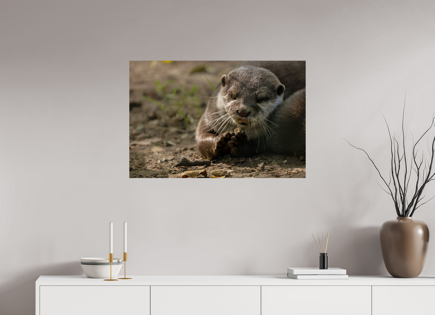 90 x 60 cm, Smooth Glossy otter3