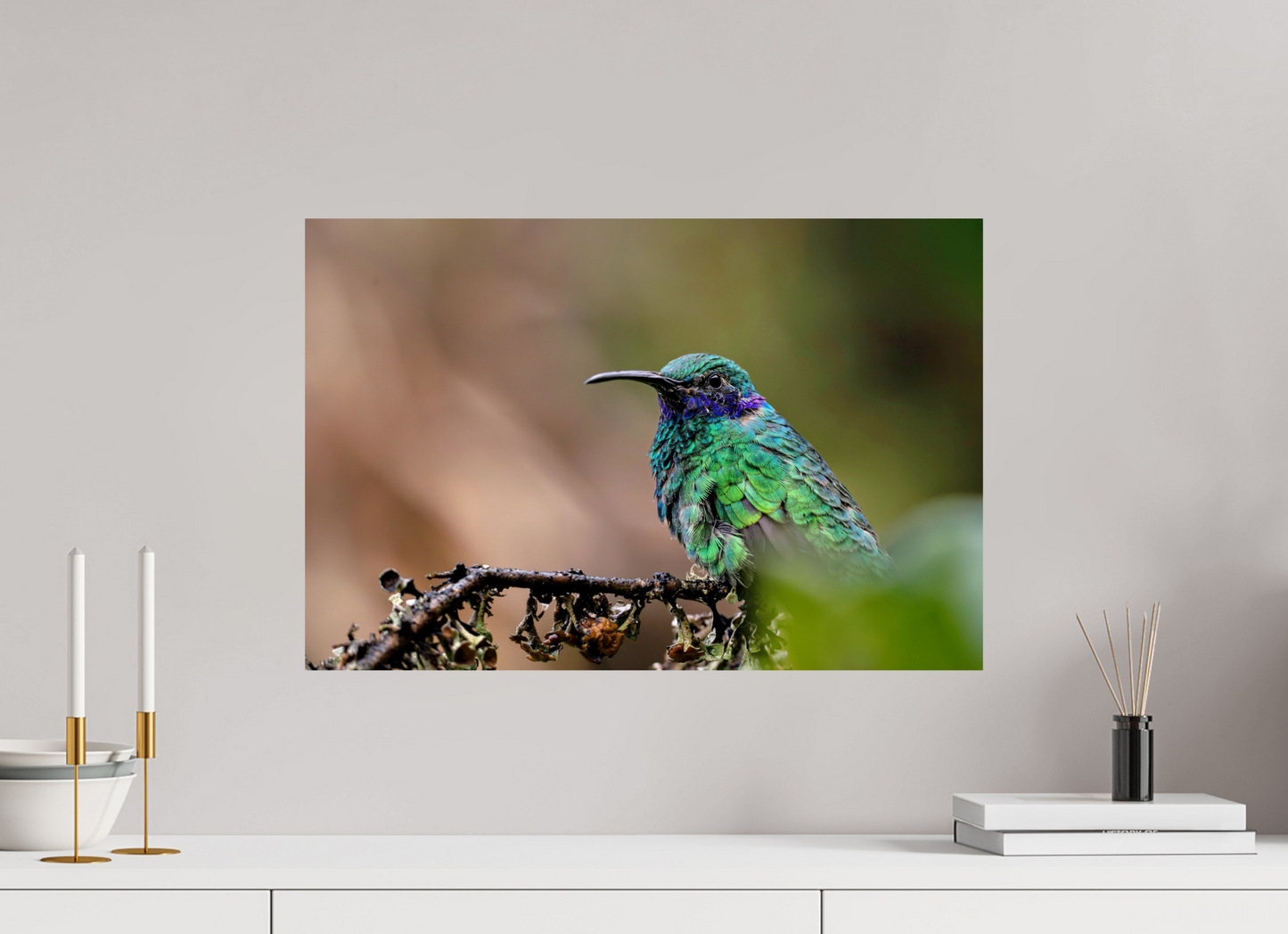 60 x 40 cm, Smooth Glossy hummingbird8
