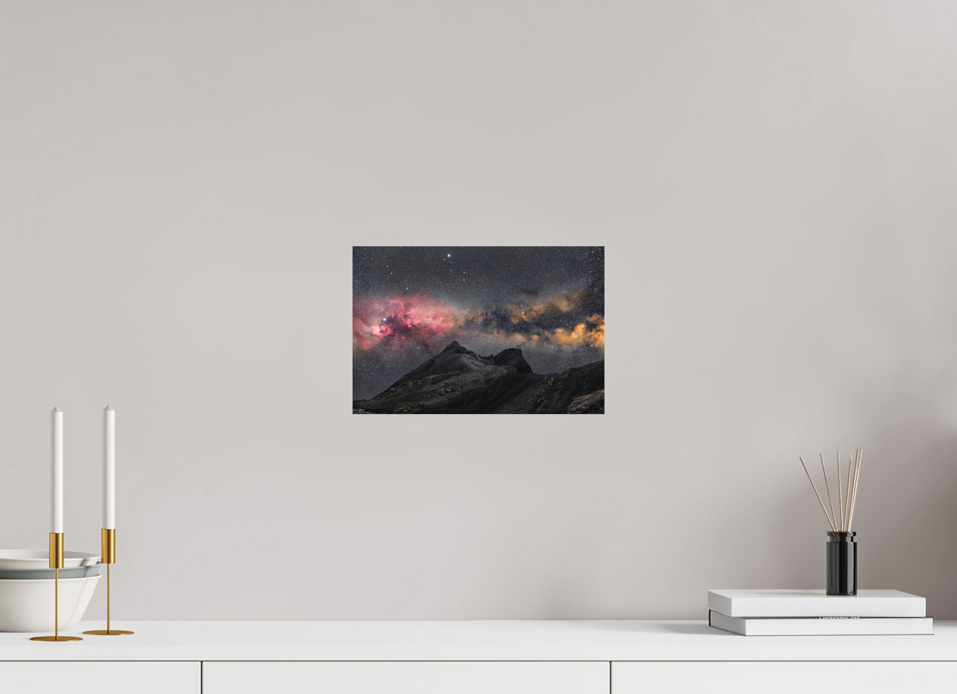 30 x 20 cm, Textured Matte Fire in the sky
