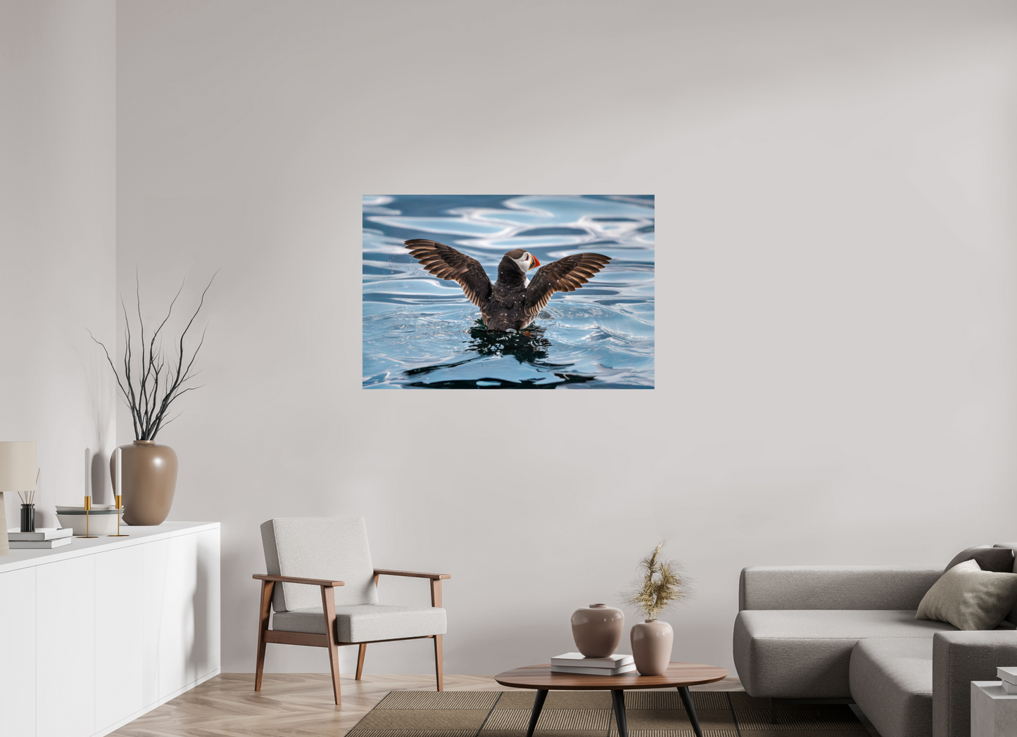 120 x 80 cm, Smooth Glossy puffin4