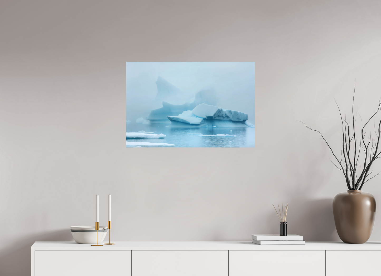 75 x 50 cm, Textured Matte The 60th Parallell