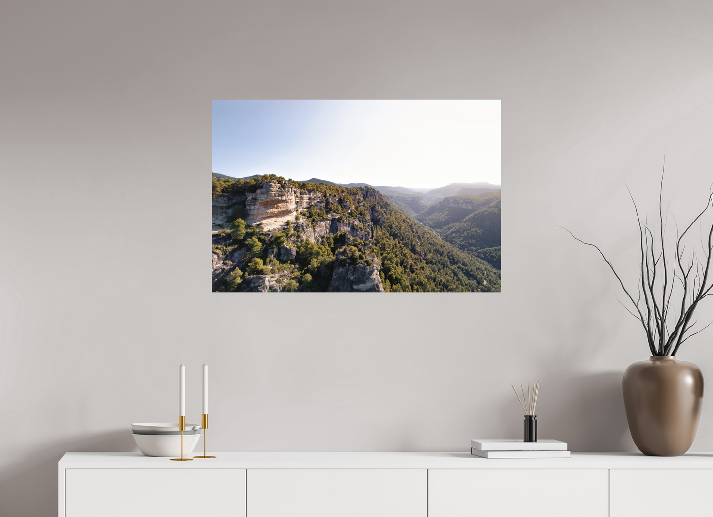 90 x 60 cm, Textured Matte The Mountain Path