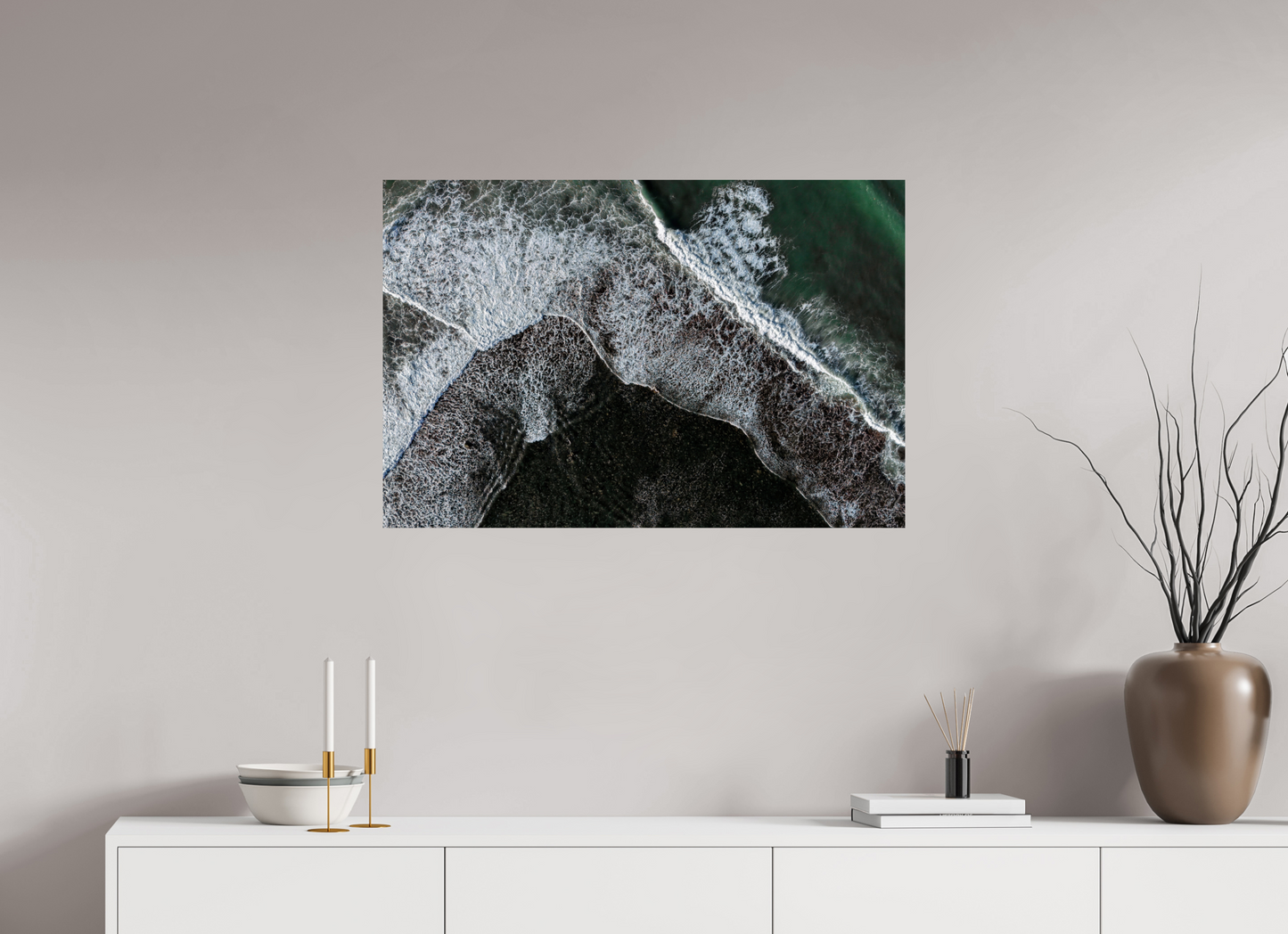 90 x 60 cm, Smooth Glossy Swash