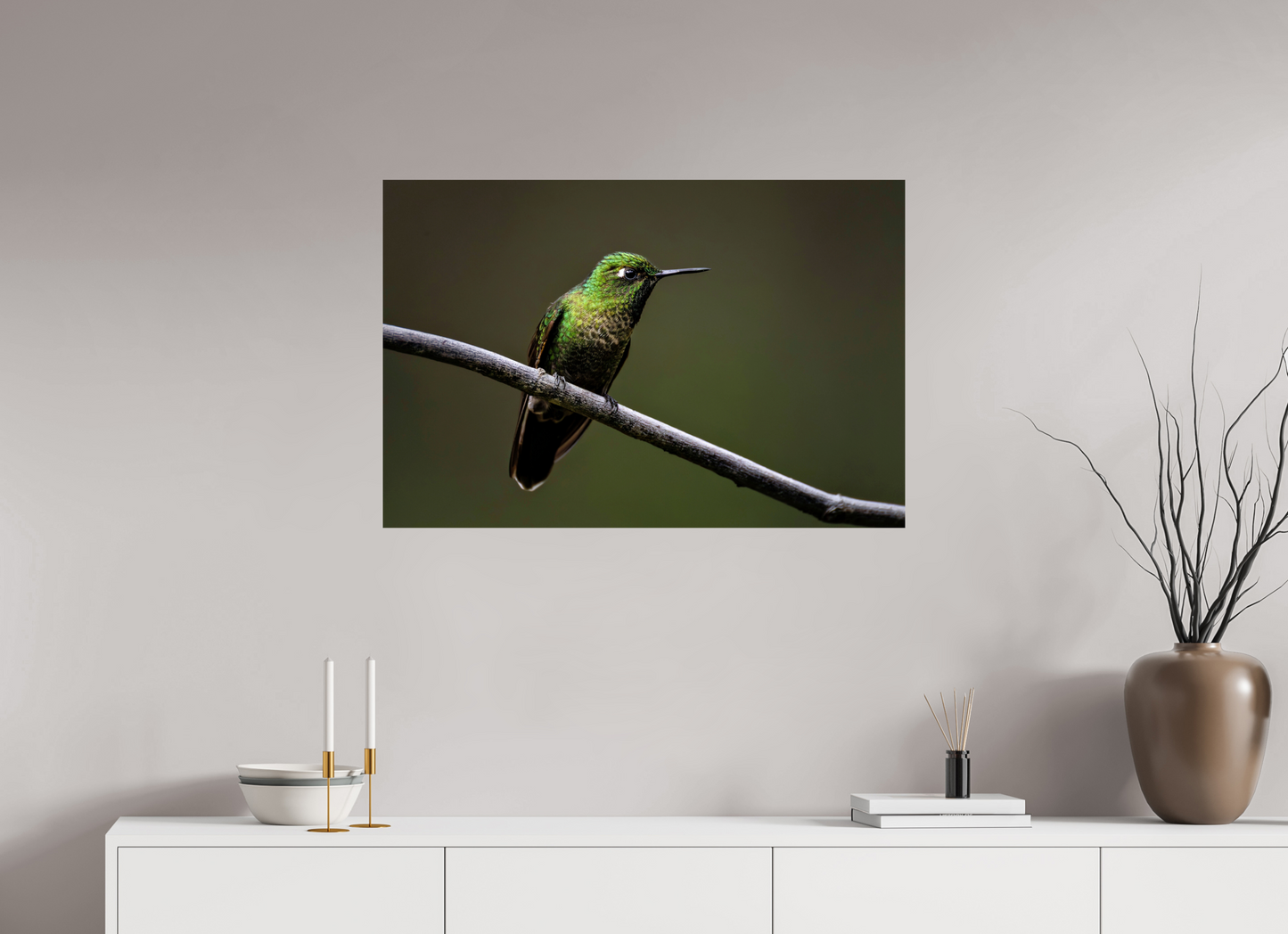 90 x 60 cm, Smooth Glossy hummingbird6