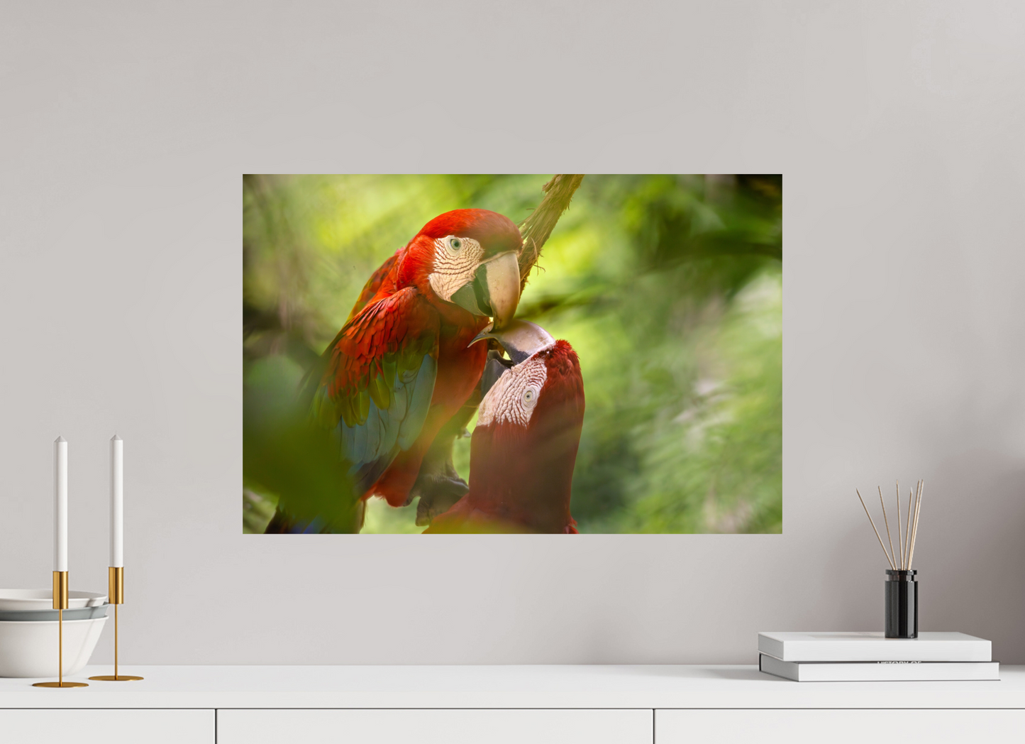 60 x 40 cm, Smooth Glossy Macaw