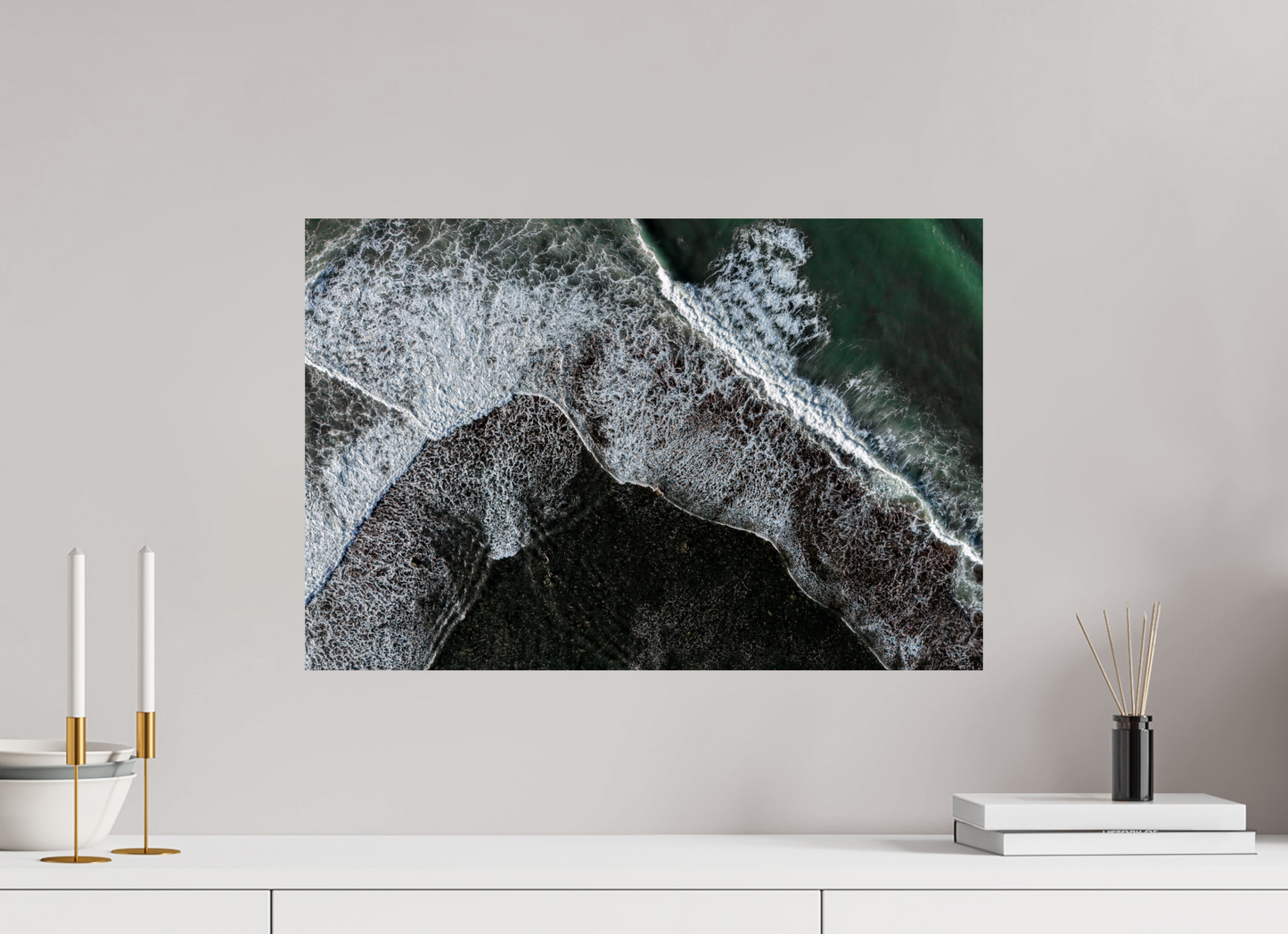 60 x 40 cm, Smooth Glossy Swash